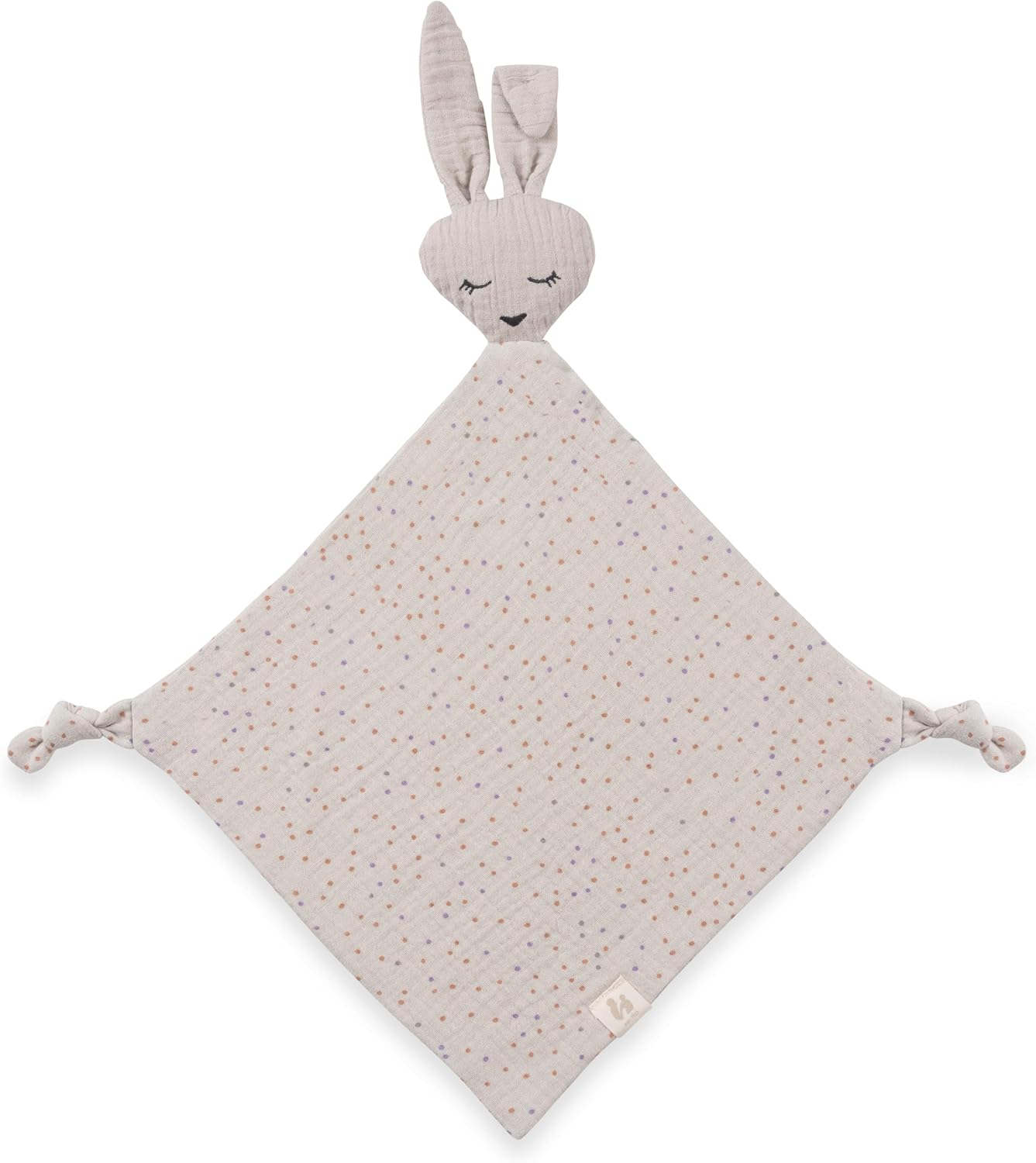 Hauck Cuddle N Play Baby Cuddle Blanket, Muslin Cotton Comforter Boy Girl, Cuddly Toy and Comforter Cuddly Toy Washable at 60&deg;C, 25 X 25 Cm (Zebra Sage)