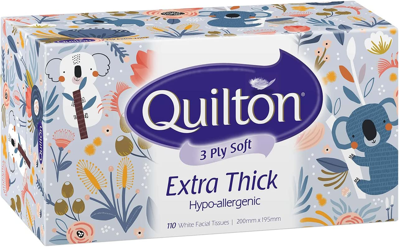 Quilton 3-Ply Extra Thick Hypo-Allergenic Facial Tissue 12 Boxes image number 4