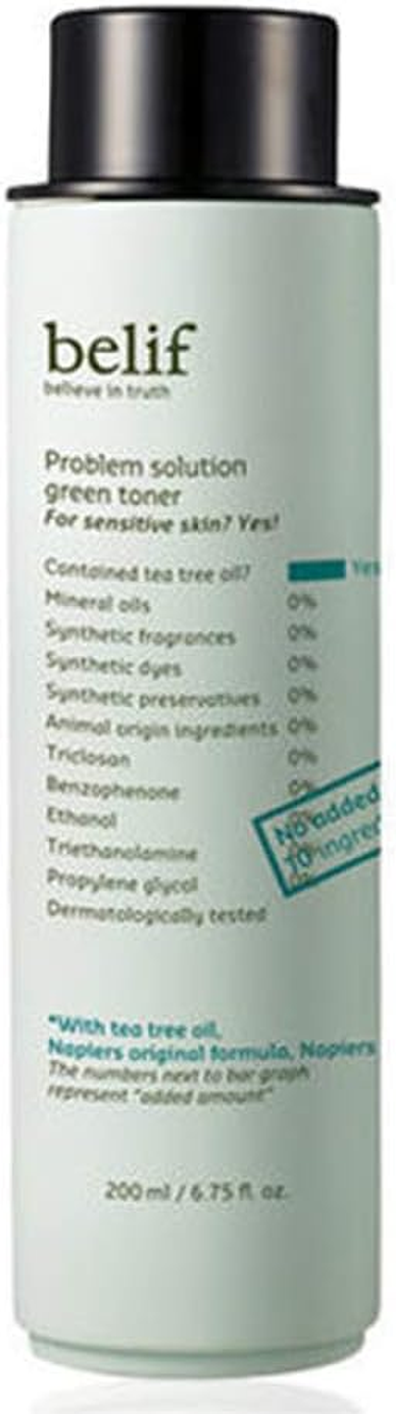 Belif Problem Solution Green Toner (200Ml, Mild Acne-Prone Skin)