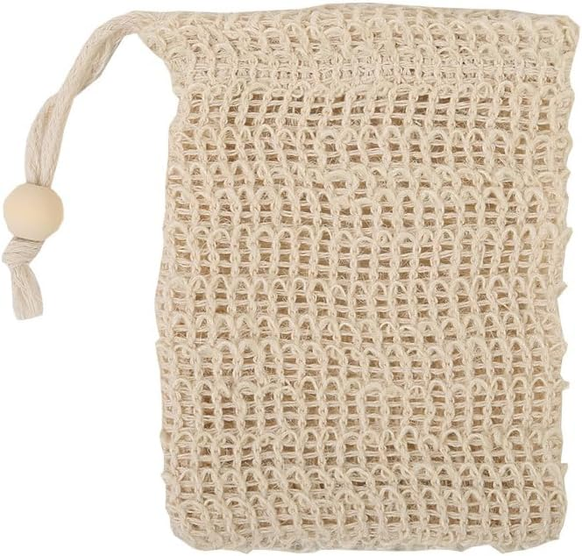 2 Soap Bags & 2 Foaming Nets,Waterproof & Leakproof Bag, Bar Soap Pouch for Shower,Natural Sisal Fiber Soap Savers,Portable Quick-Dry Waterproof Bag for Travel & Camping image number 2