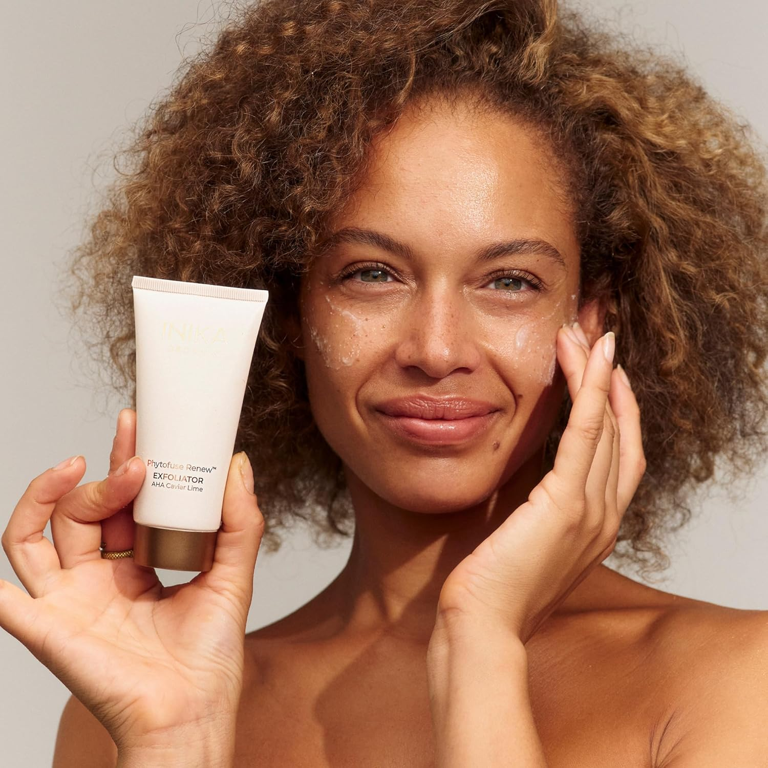 INIKA Organic Phytofuse Renew Exfoliator | Ahas and Natural Exfoliating Bamboo + Pumice for Soft, Smooth & Balanced Skin. Combined Physical + Chemical Exfoliation with Nourishing Ingredients. 75Ml image number 2