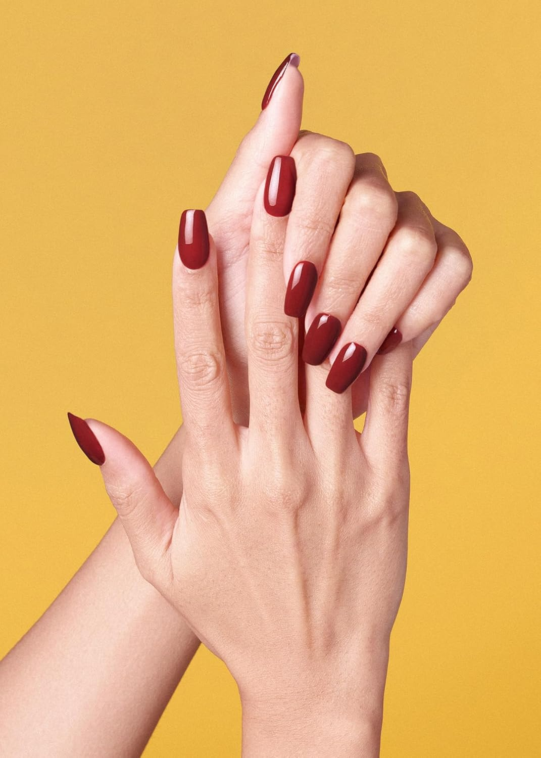 Ohora Semi Cured Gel Nail Strips (N Chilly) - Works with Any UV Nail Lamps, Salon-Quality, Long Lasting, Easy to Apply & Remove - Includes 2 Prep Pads, Nail File & Wooden Stick image number 1