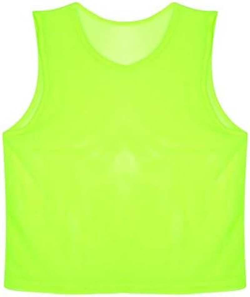 12 Pack Mesh Scrimmage Training Vests Football Vest Breathable Adults Jerseys Bibs for Volleyball Soccer Basketball (Green) image number 1
