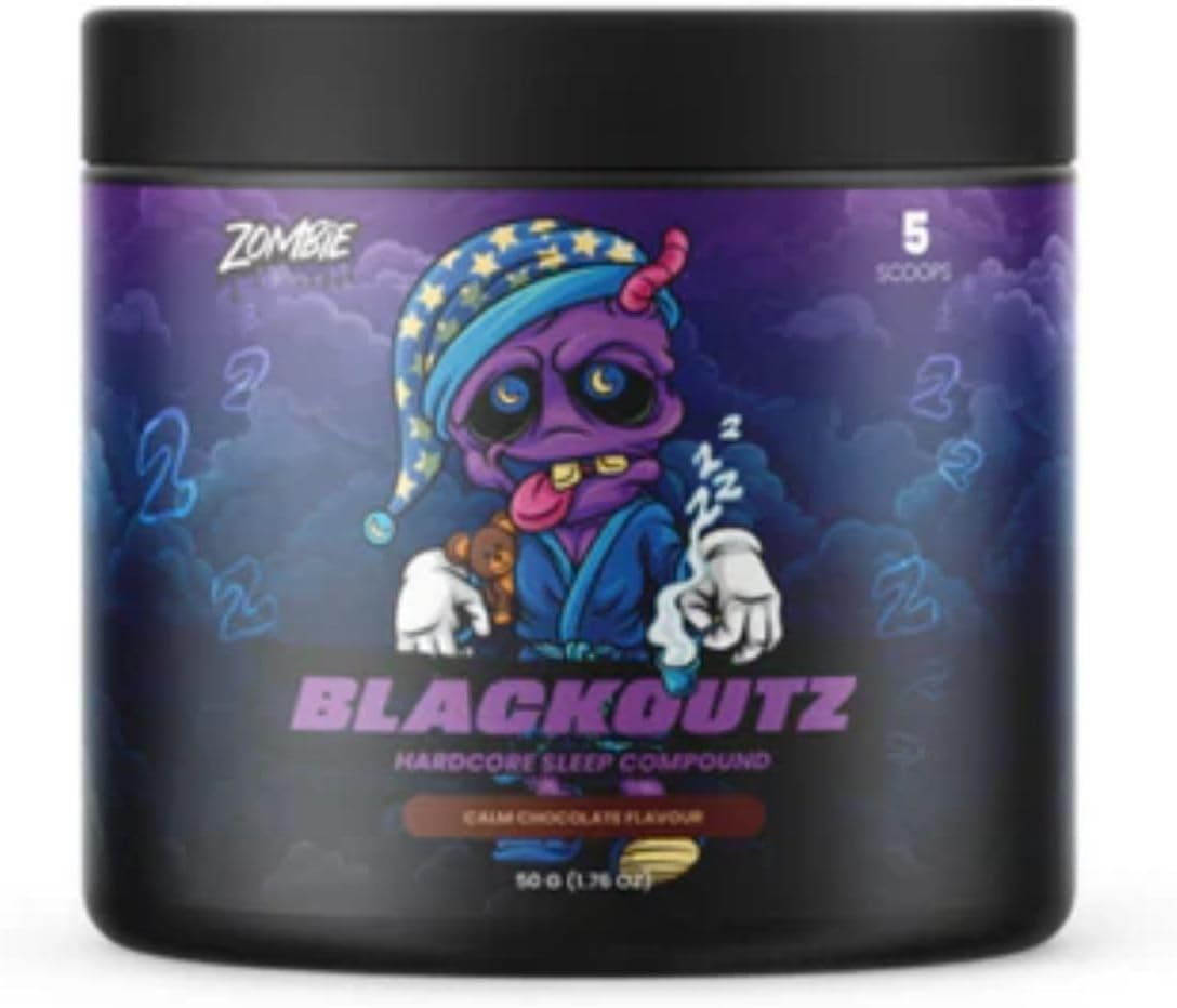 Zombie Labs Blackoutz Hardcore Sleep Compound 5 Serve Chocolate Flavour image number 2