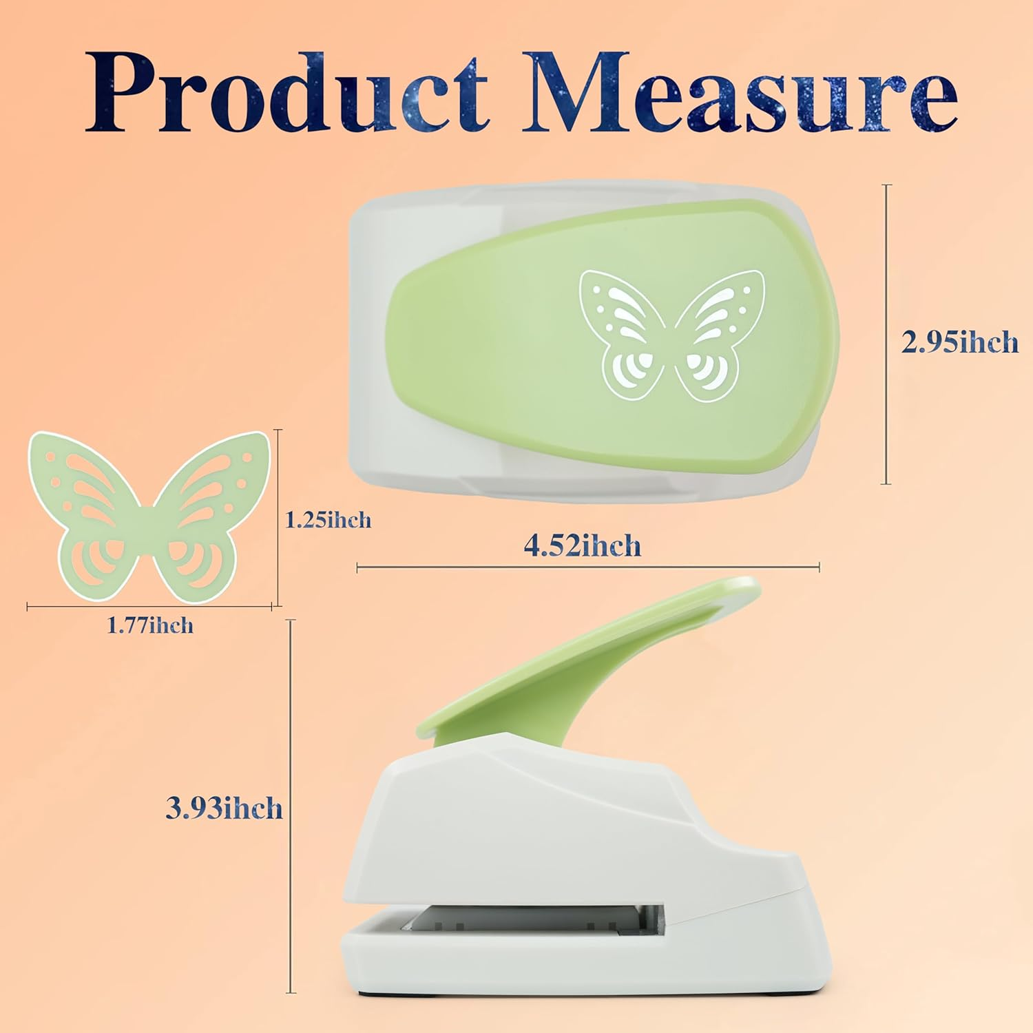 3D Raised Butterfly Craft Punch, Stays Securely on Paper, DIY Card & Scrapbook Tool for Greeting Cards, Journals, Random Colors image number 6