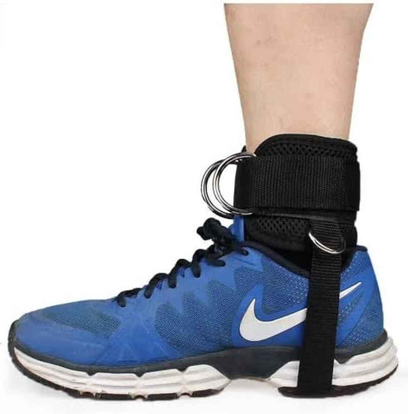 KEPTFIT Best Ankle Straps for Cable Machines D-Ring Adjustable Neoprene Premium Cuffs to Enhance Legs, Abs & Glutes for Men & Women image number 5