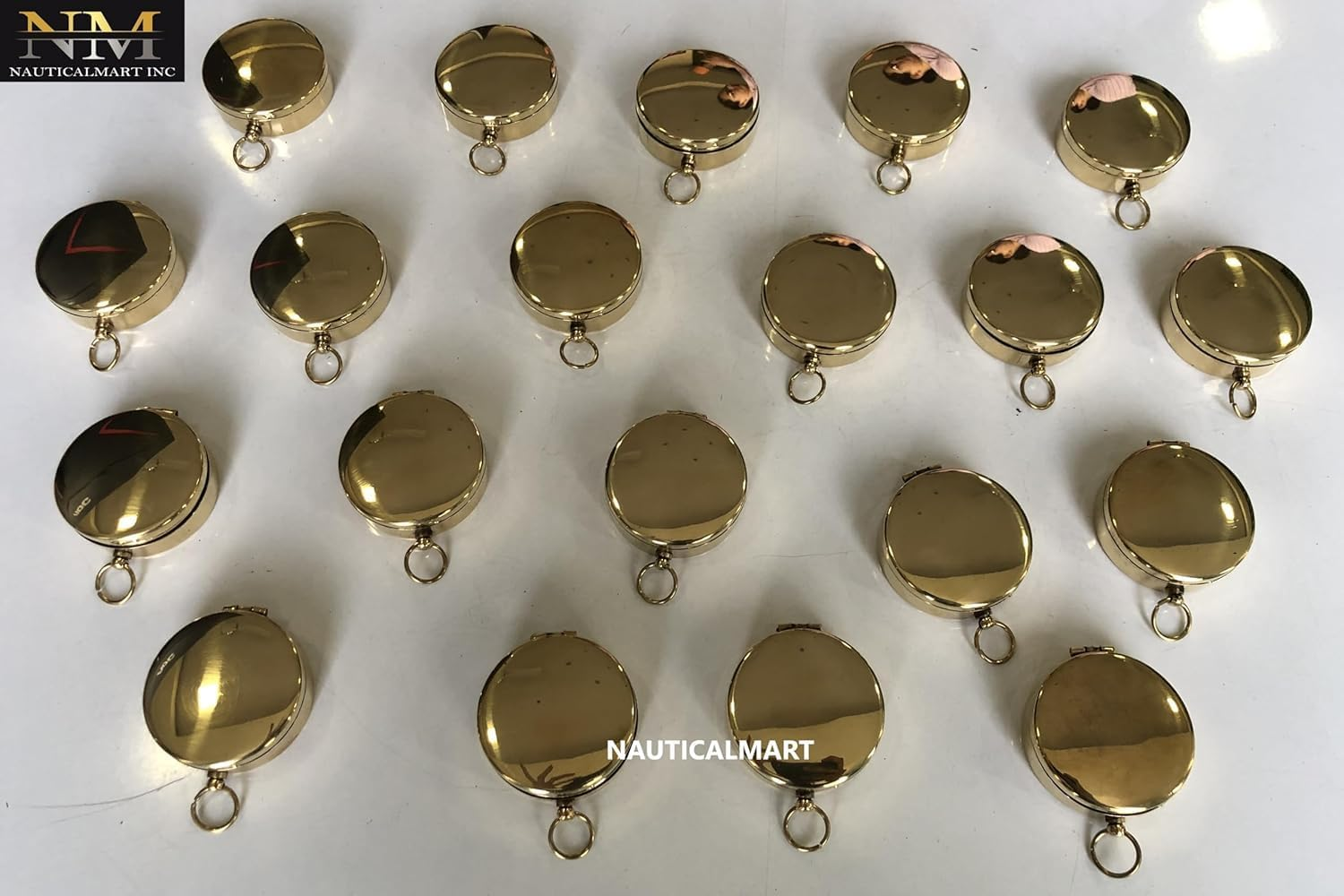 Nautical Brass Pocket Marine Compass Best Gift Set - Case Pack Of 50 image number 2