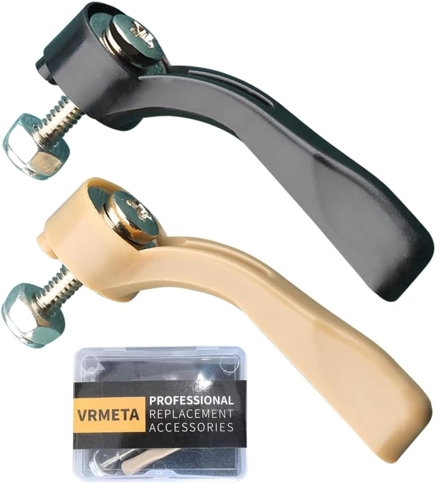 4 PCS DIY Hair Clippers Accessories Spring Tension & Cam Follower Swing Head Guide Block Plastic Tongue Fit Wahl Magic Clip 8148/8504/8591/1919 Repair Part (2+2 Black)