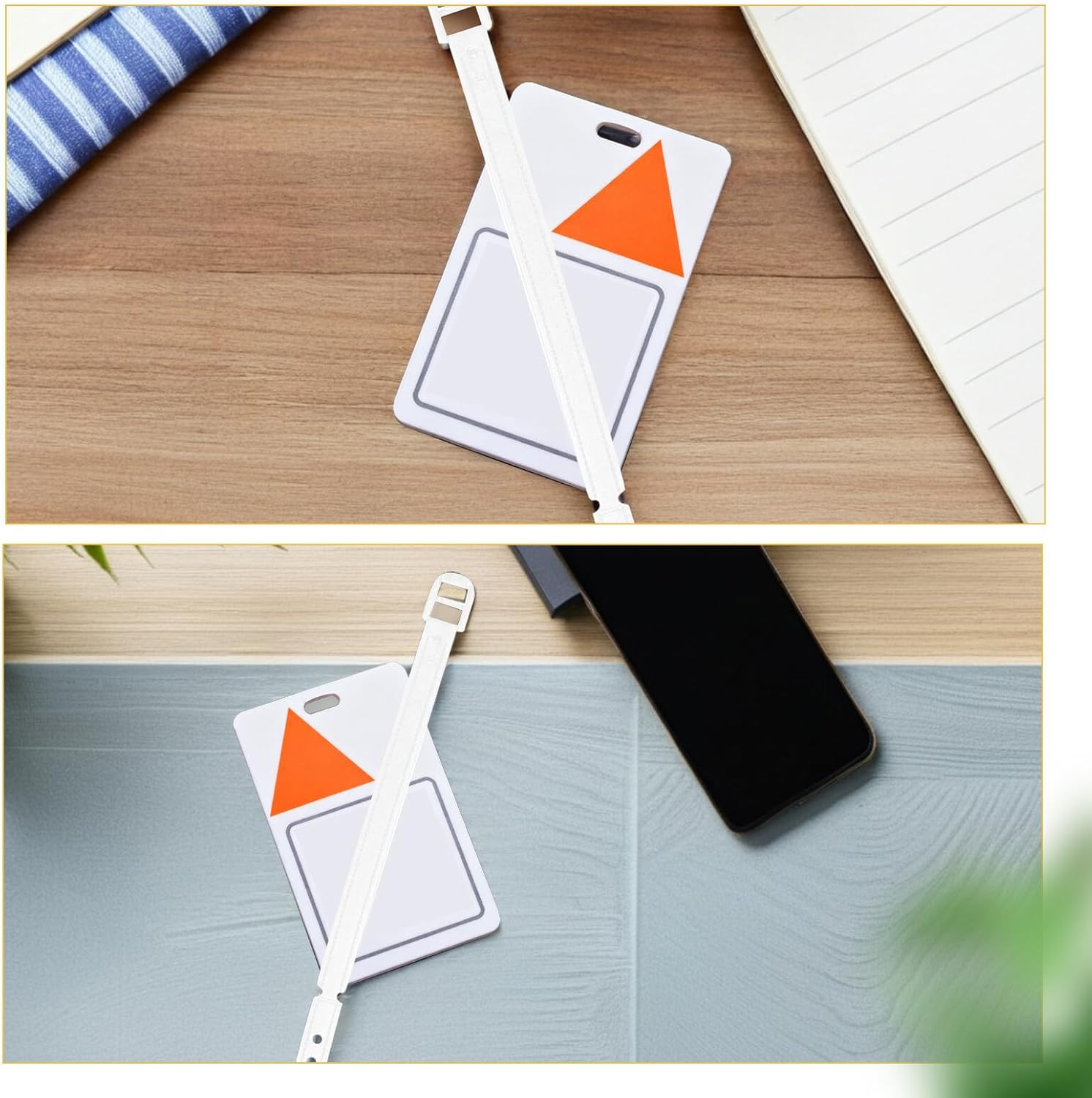 Beaupretty 100Pcs Plastic Luggage Tag Sling Loop Strap for Identification Cards Luggage Tags Holder Travel Suitcase Accessory image number 3