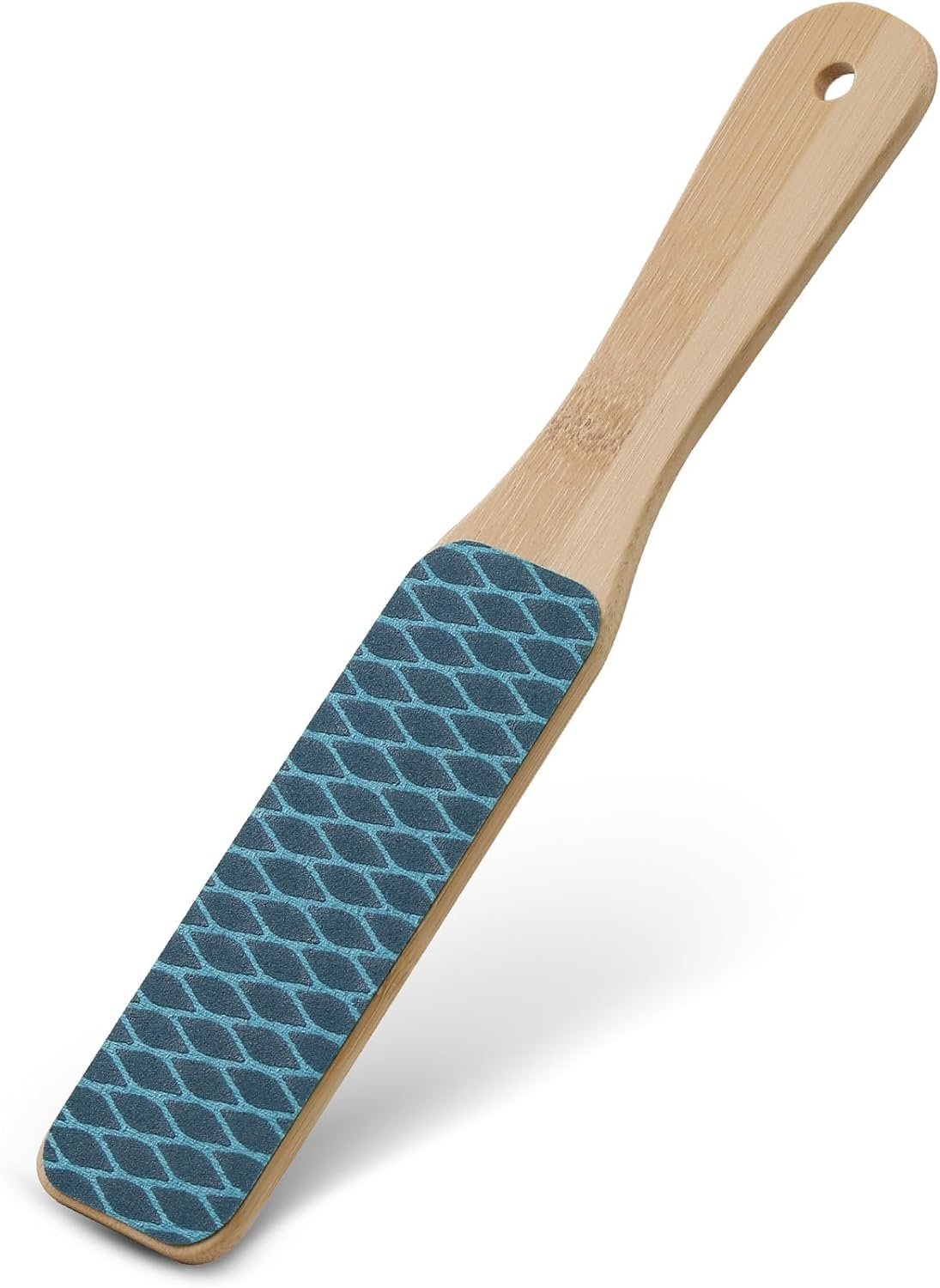 BEZOX Foot Pumice Stone Pedicure File(1 PCS) - Ergonomic Wooden Handle Foot File Callus Remover for Smoother Feet and Hands - Foot Scrubber, Heel Sander and Dead Skin Scraper - Black