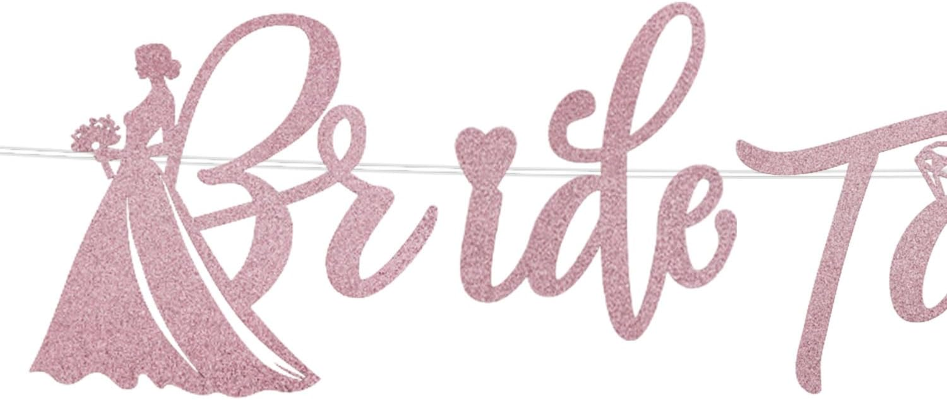 Bride to Be Banner, Bride Themed Party Decoration Diamond Bachelorette Garland Hanging Banners for Bridal Shower Decorations Wedding Engagement Supplies image number 2