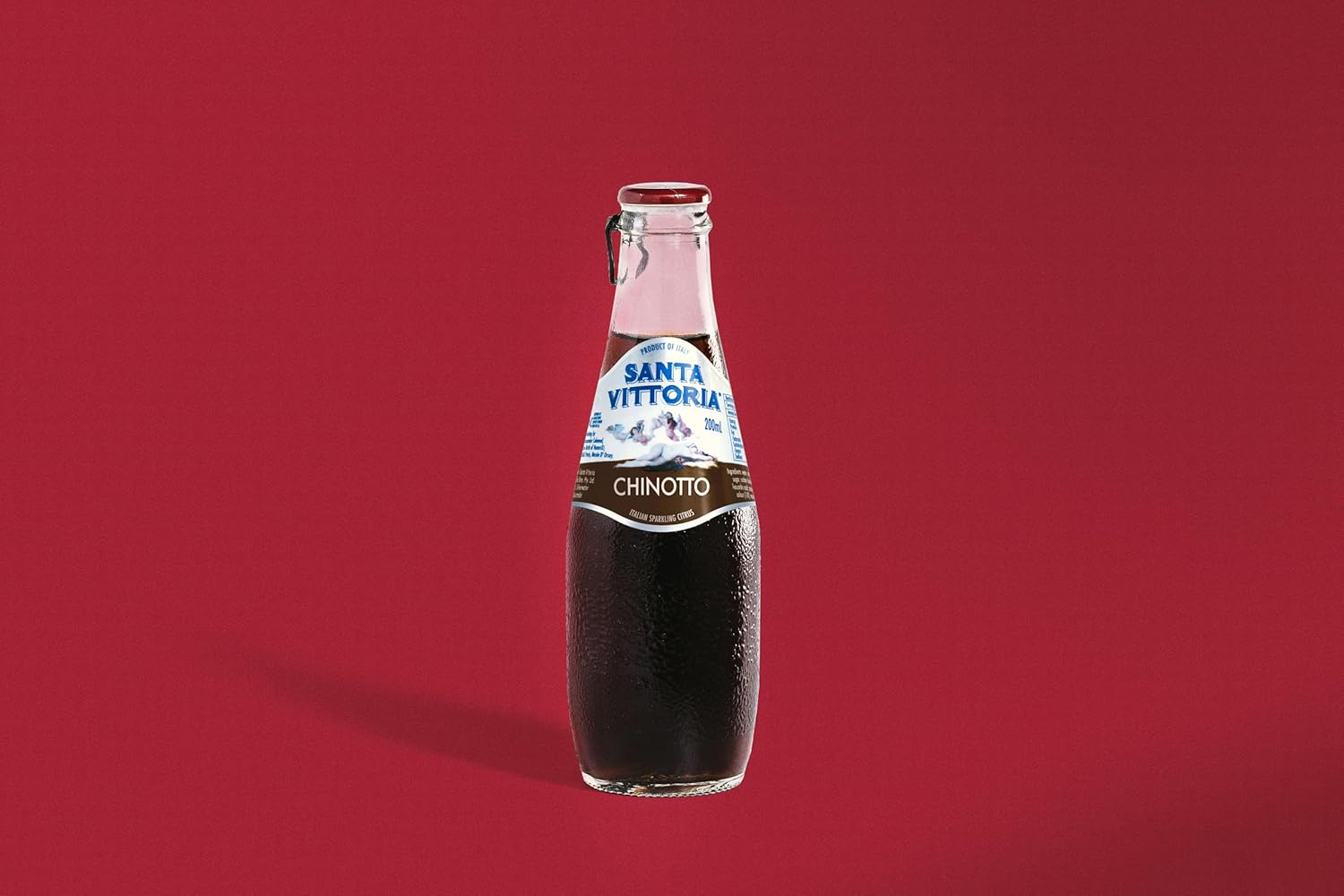 Santa Vittoria Italian Soda Chinotto, 24 X 200Ml. Chinotto Citrus Flavour, No Added Preservatives.