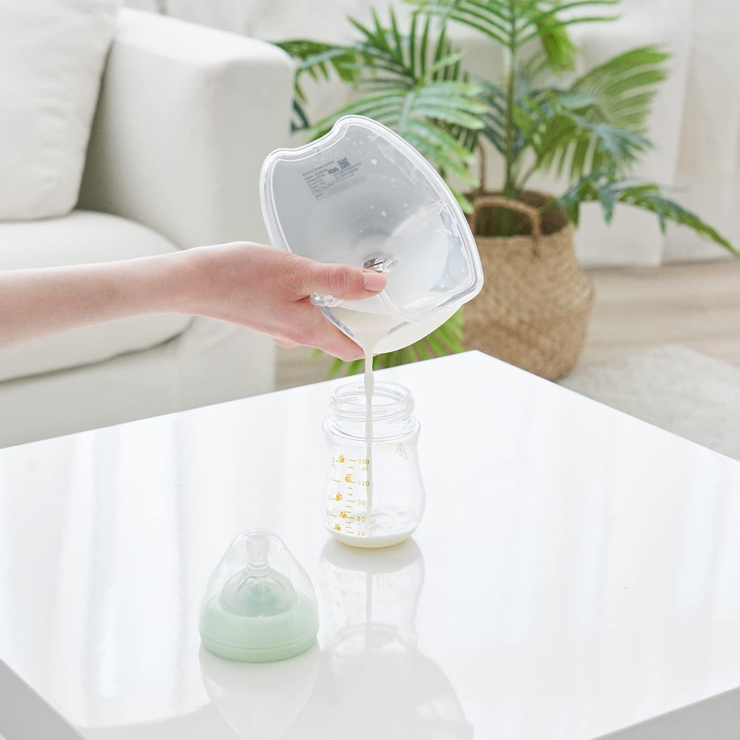 Bellababy Hands-Free Breast Pumps Wearable Newly Upgraded, Electric Double Breast Pumps 4 Modes & 9 Levels Suction, Wireless Portable Breast Pumps, 2 Packs. (24Mm Flanges, 21/19/17Mm Inserts)