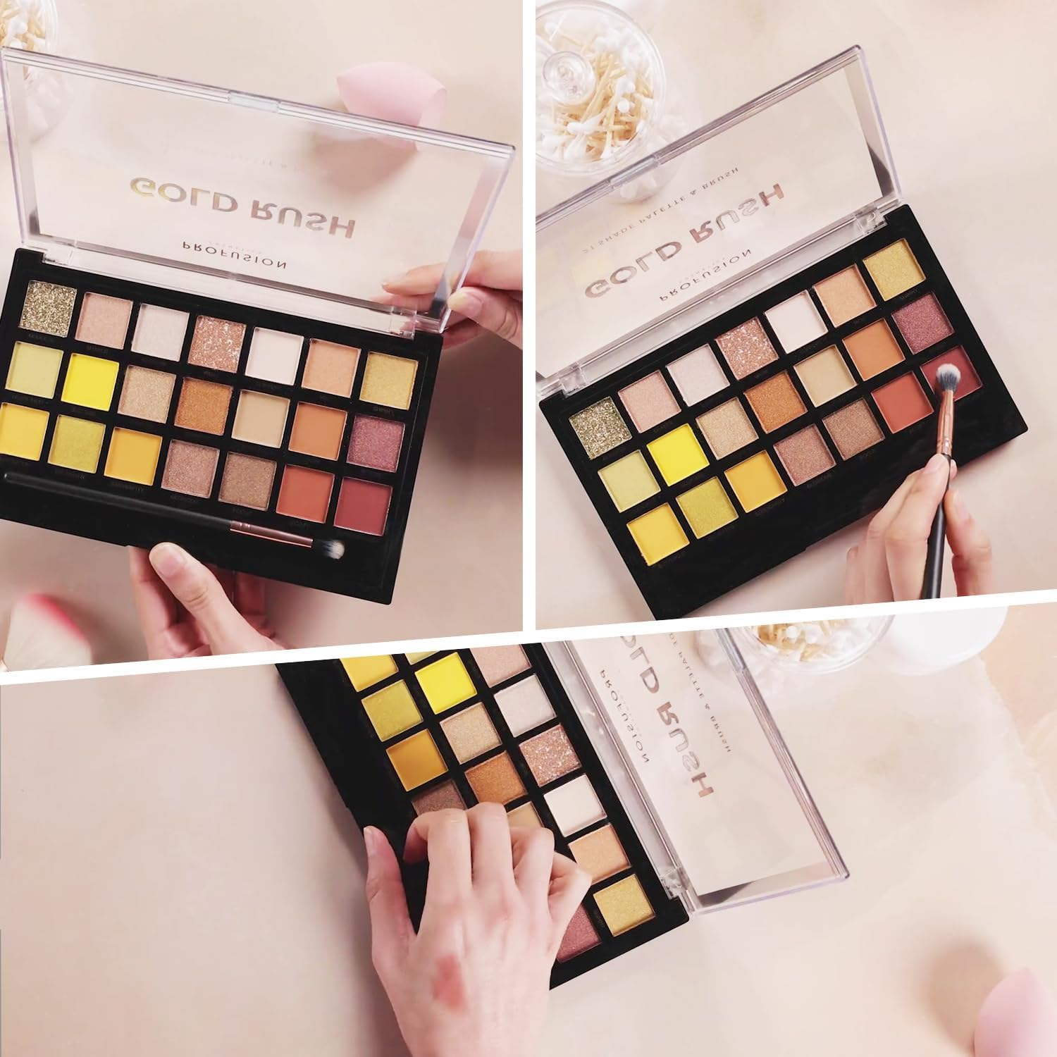 Profusion Cosmetics Gold Rush Eyeshadow Palette - Multi image number 4