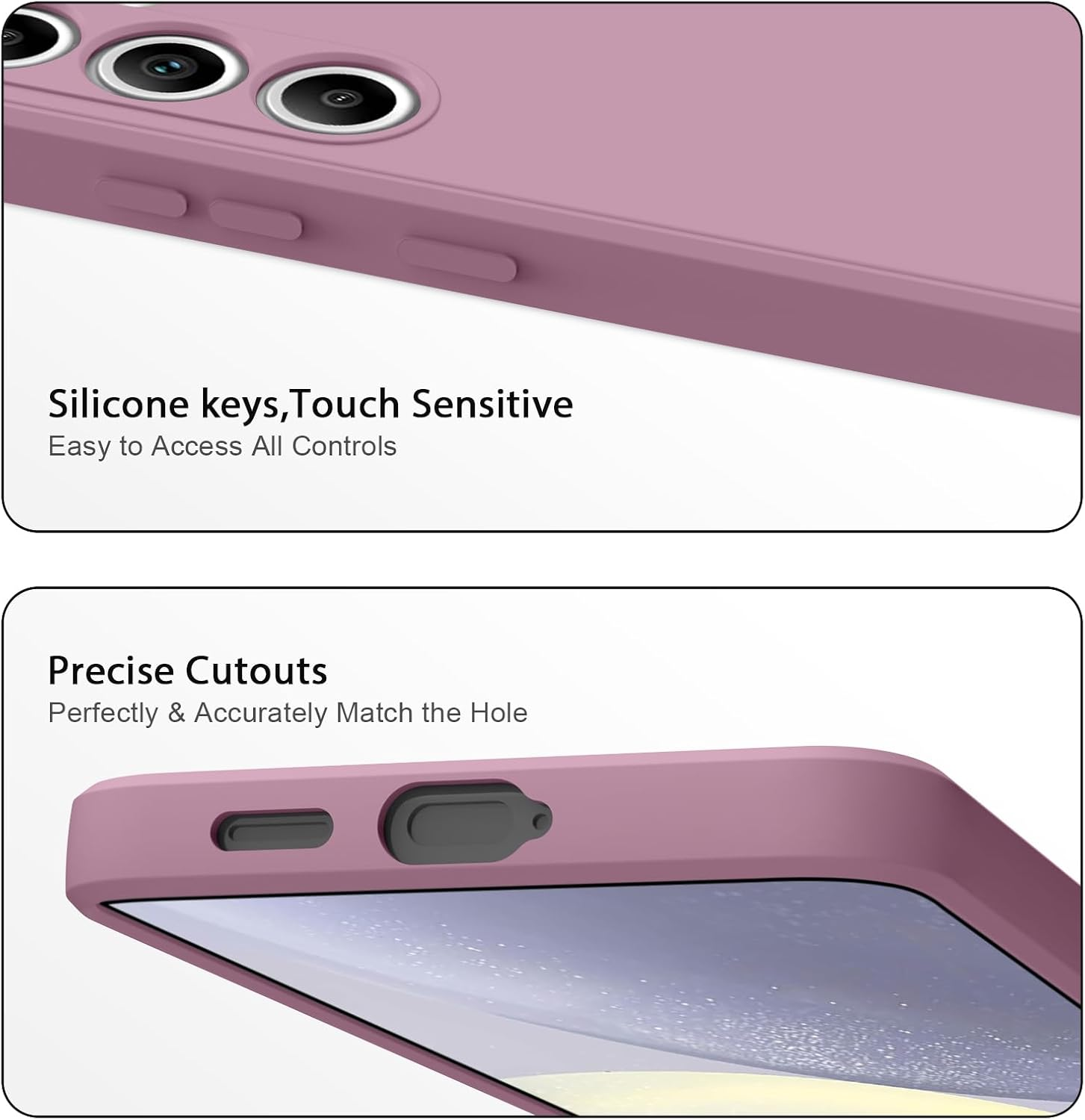 Silicone Case for Samsung Galaxy S24 Case(2024 Release), Silky-Soft Touch Gel Rubber Cover, Full Protective Case Shockproof Liquid Bumper Cover for Samsung S24 Case 6.1 Inch - Light Blue image number 7