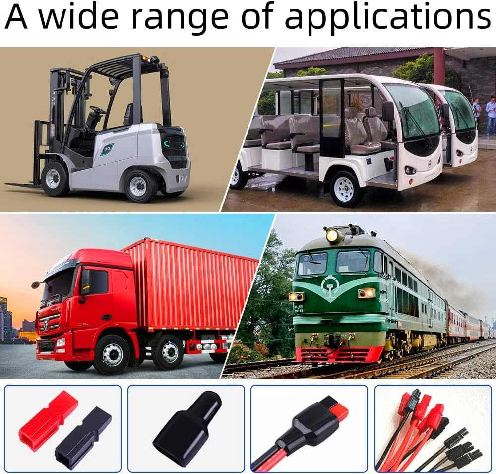 XINYUICEAN 10Pcs Waterproof for Anderson Waterproof 50A Plug Dust Cable Sheath Cover Dust Proof Cable Jacket image number 4