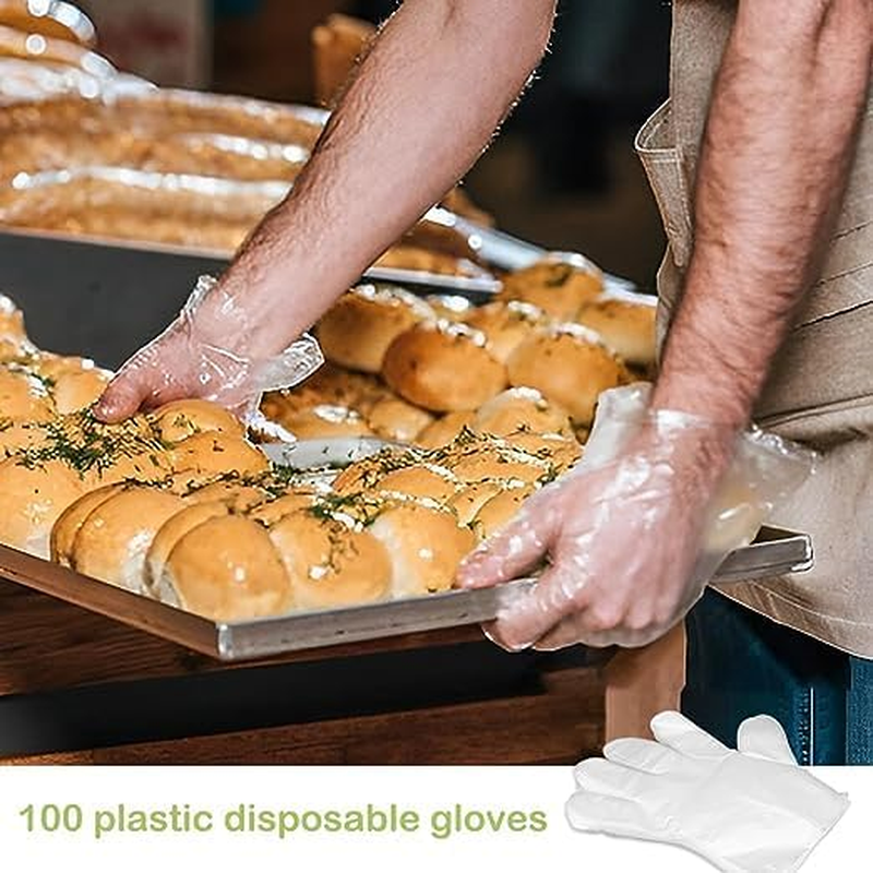 Plastic Disposable Gloves, Disposable Gloves, One Size Fits Most