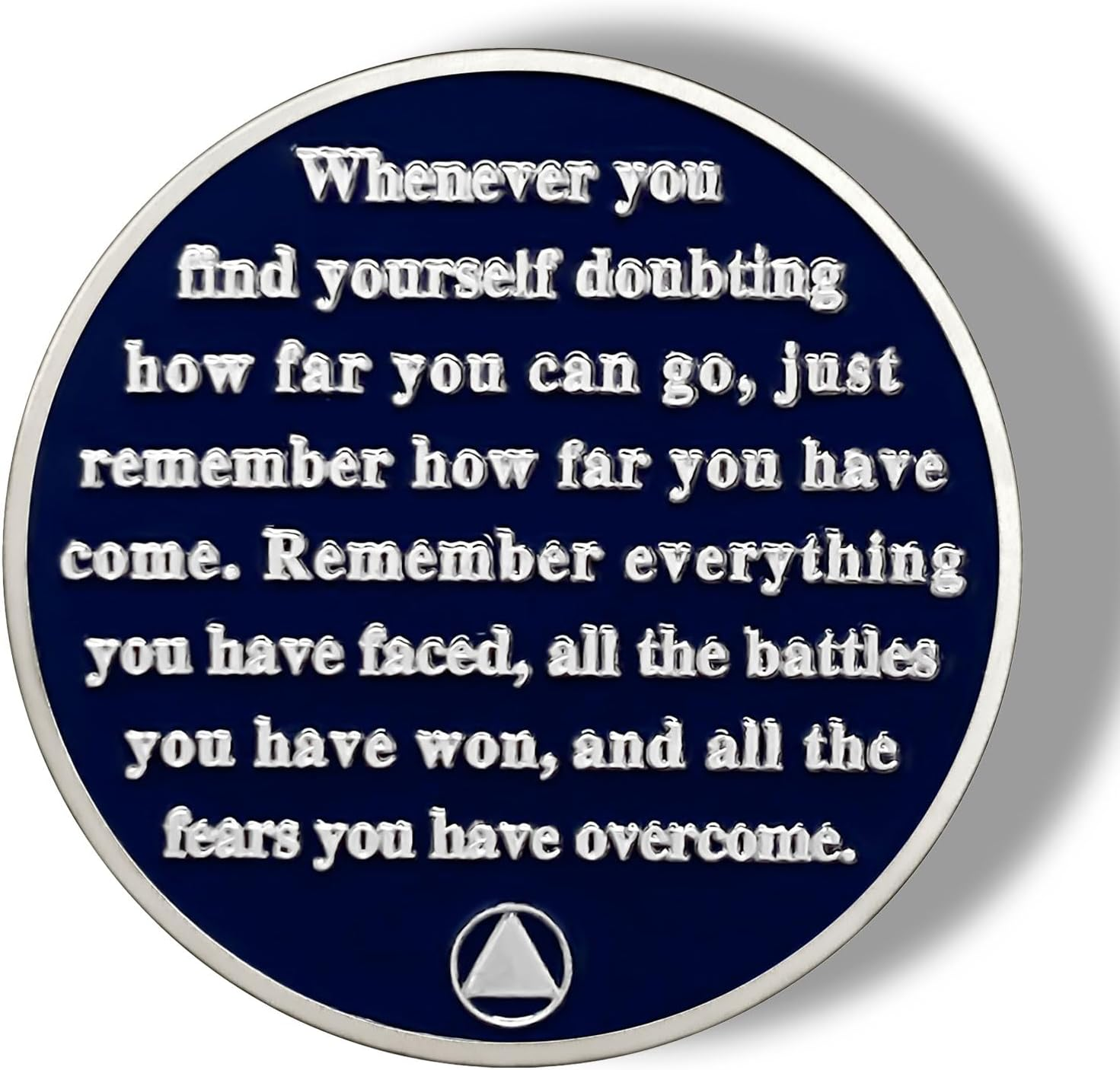 Winter 1 Month Sobriety Chip One Month Sobriety Coins AA Chips and Medallion Serenity Prayer Coin Recovery Anniversary Token Sobriety Gifts for Men Women Alcoholics Anonymous Gift image number 6