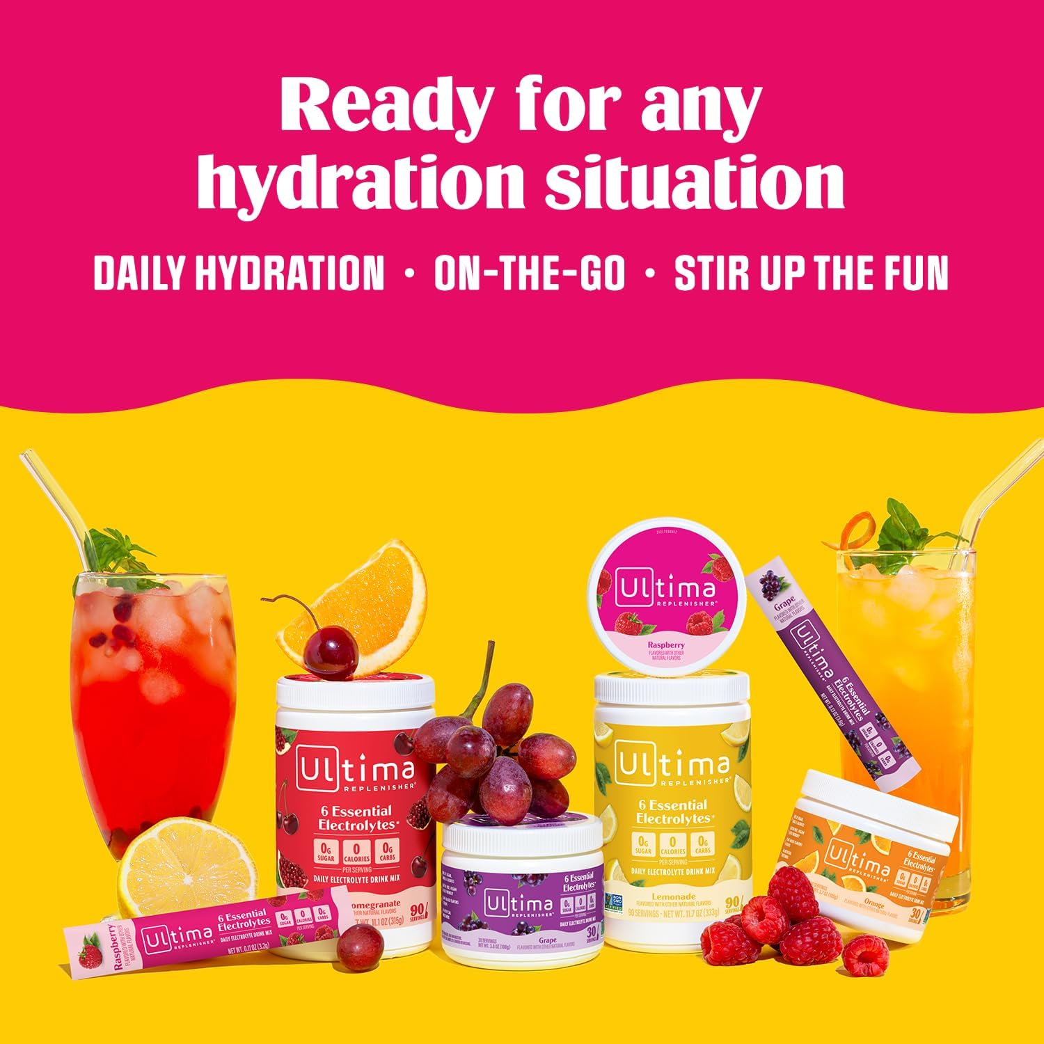 Ultima Replenisher Electrolyte Hydration Powder, Blue Raspberry, 30 Servings - Sugar Free, 0 Calories, 0 Carbs - Gluten-Free, Keto, Non-Gmo, Vegan, with Magnesium, Potassium, Calcium image number 5