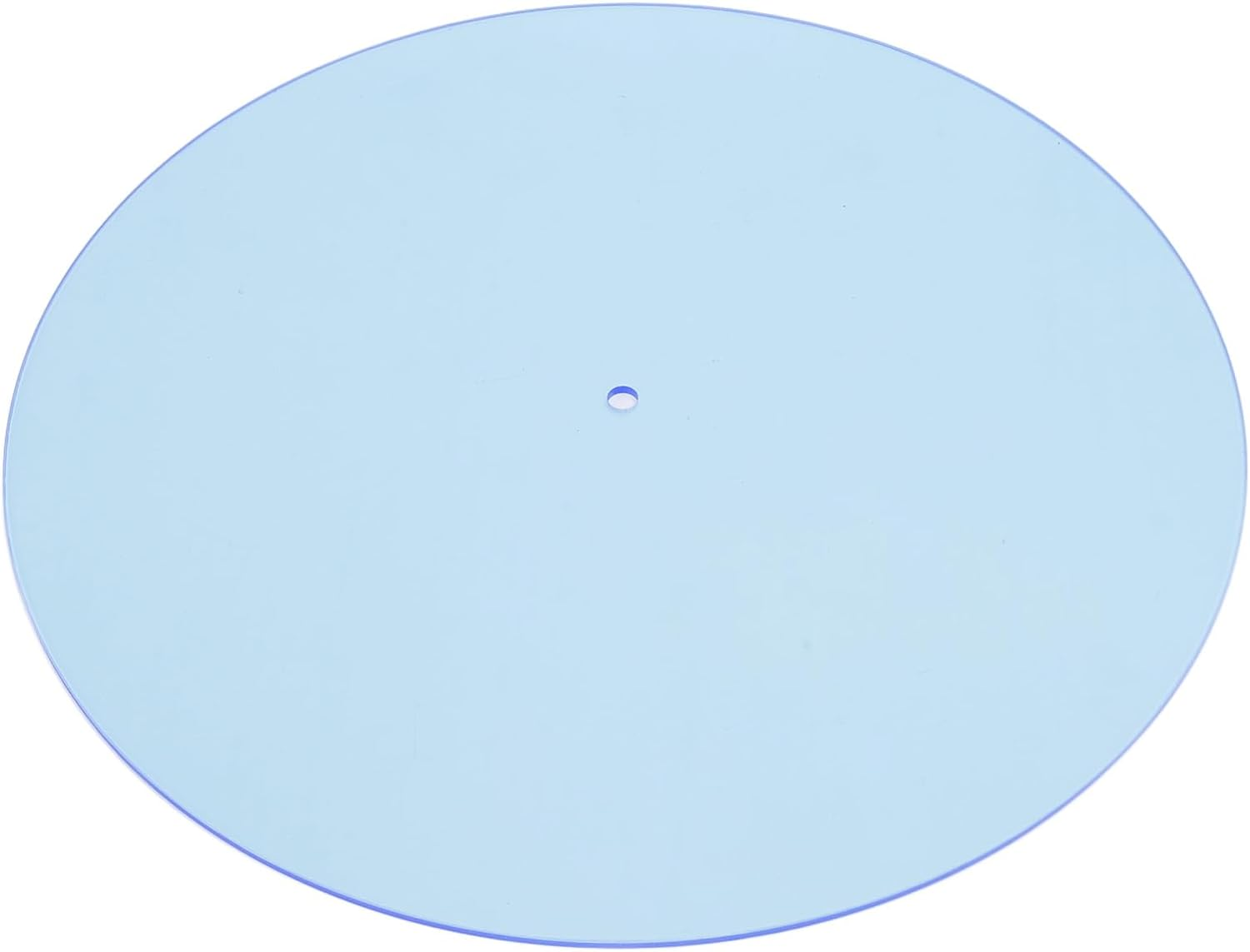 Record Player Mat, Turntable Mat Record Platter Slipmat, Acrylic Record Player Platter Slip Mats for 12 Inch Disc Acrylic Turntable Platter Mat (Light Blue)