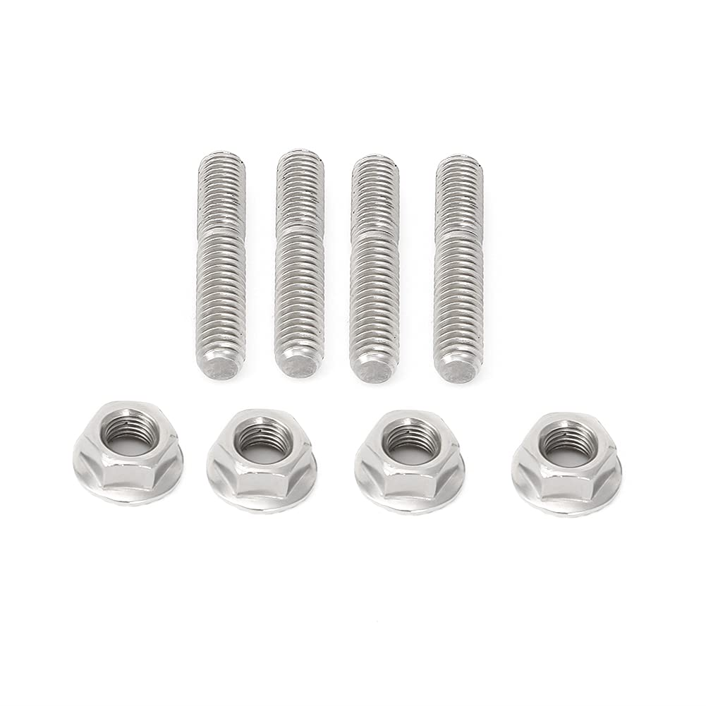 Alpha Rider Exhaust Studs Nuts Kit (8 Pieces) for 1984-2015 Harley Big Twin & 1986-2014 Sportster XL, Replaces OEM #16715-83 image number 2