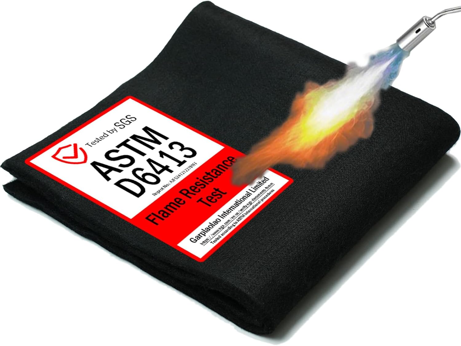 40X40 Inch Fireproof Welding Blanket Pad, Carbon Felt Wick & Flame Retardant Fabric, 5Mm Thick Fireproof Heat Resistant Mat, up to 3000&deg;F for Soldering, Firepit, Grill, Smoker & Plumbing