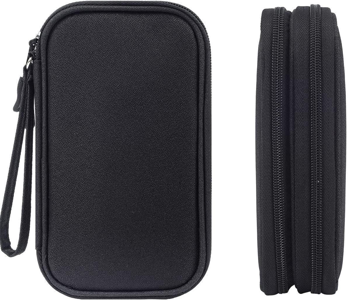 Electronics Accessories Cases, Travel Cable Organizer Pouch Bag, Portable Waterproof Double-Layer All-In-One Storage Bag, Charger&Usb Cable/Power Bank/Magic Mouse/Earphones (Grey)