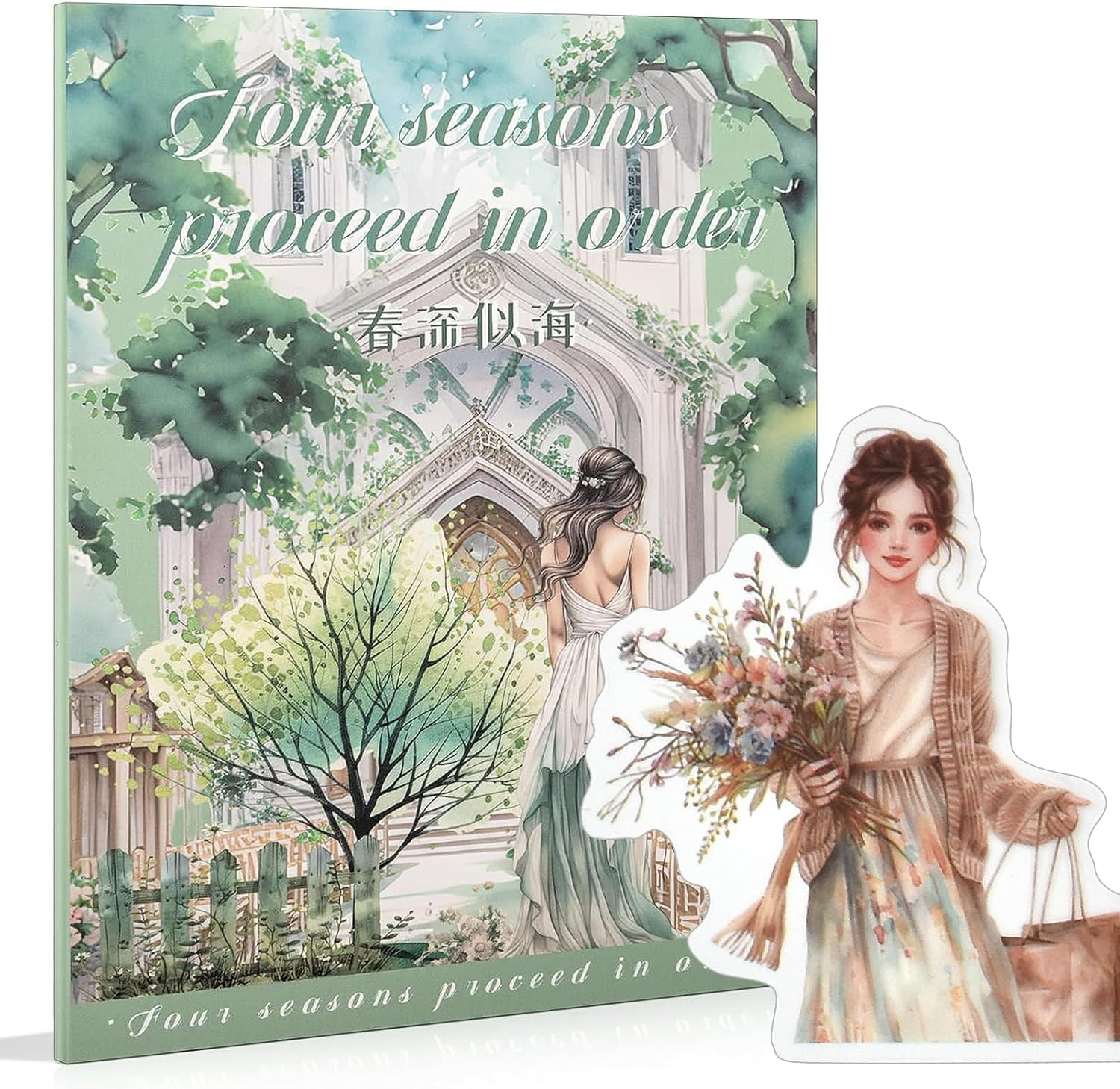 Snycler Blue Ocean Series Sticker Book - 20 Sheets Vintage PET Stickers for Scrapbooking, Junk Journaling, Ephemera, and Decorative Crafts - Pre-Cut Nautical Design Stickers - Coffee Corner image number 3