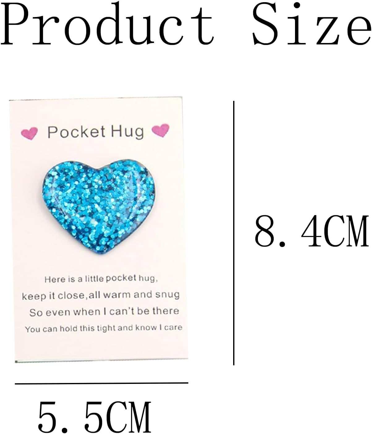 3 PCS Pocket Hug, Set of 3 Colourful Pocket Hugs in Purple, Blue and Multicolour, Emotional Support for Long Distance Relationships, Graduation, More, a Heartfelt That Symbolises Love image number 4