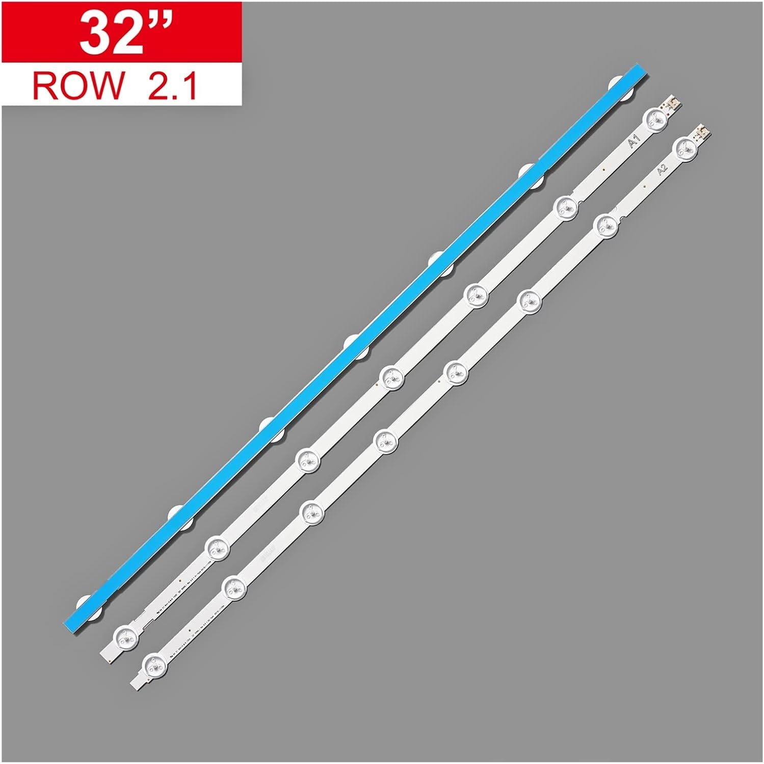TILEZE 630Mm A1 A2 LED Backlight Strips 32" TV 6916L-1440A 6916L-1439A 32LN540U-ZA 32LA621V LC320DUE-SFR1 LC320DXE-SFR1 32LN5400 Fit for LG image number 1
