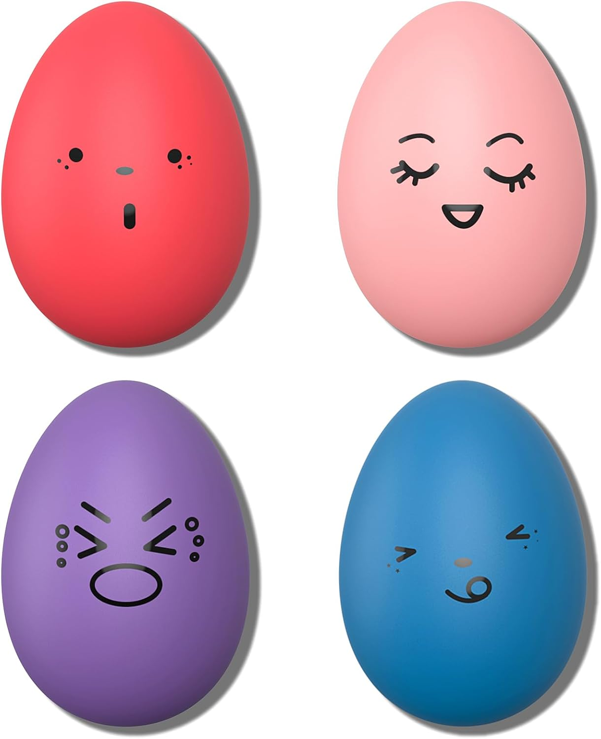 Dog Toys Squeaky, Interactive Funny Puppy Ball Pack, Latex Rubber Squeak Pet Toy Egg Balls for Puppies Small Medium Breed Dogs image number 3