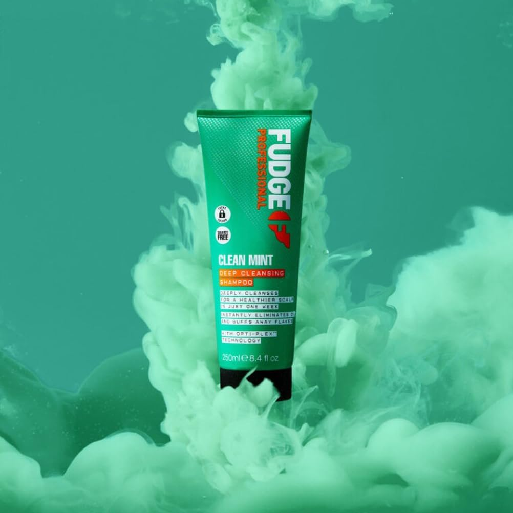 Fudge Clean Mint Shampoo, Deep Cleansing, Clarifying Shampoo, Scalp Care, 5X Stronger Hair, 250 Ml image number 5