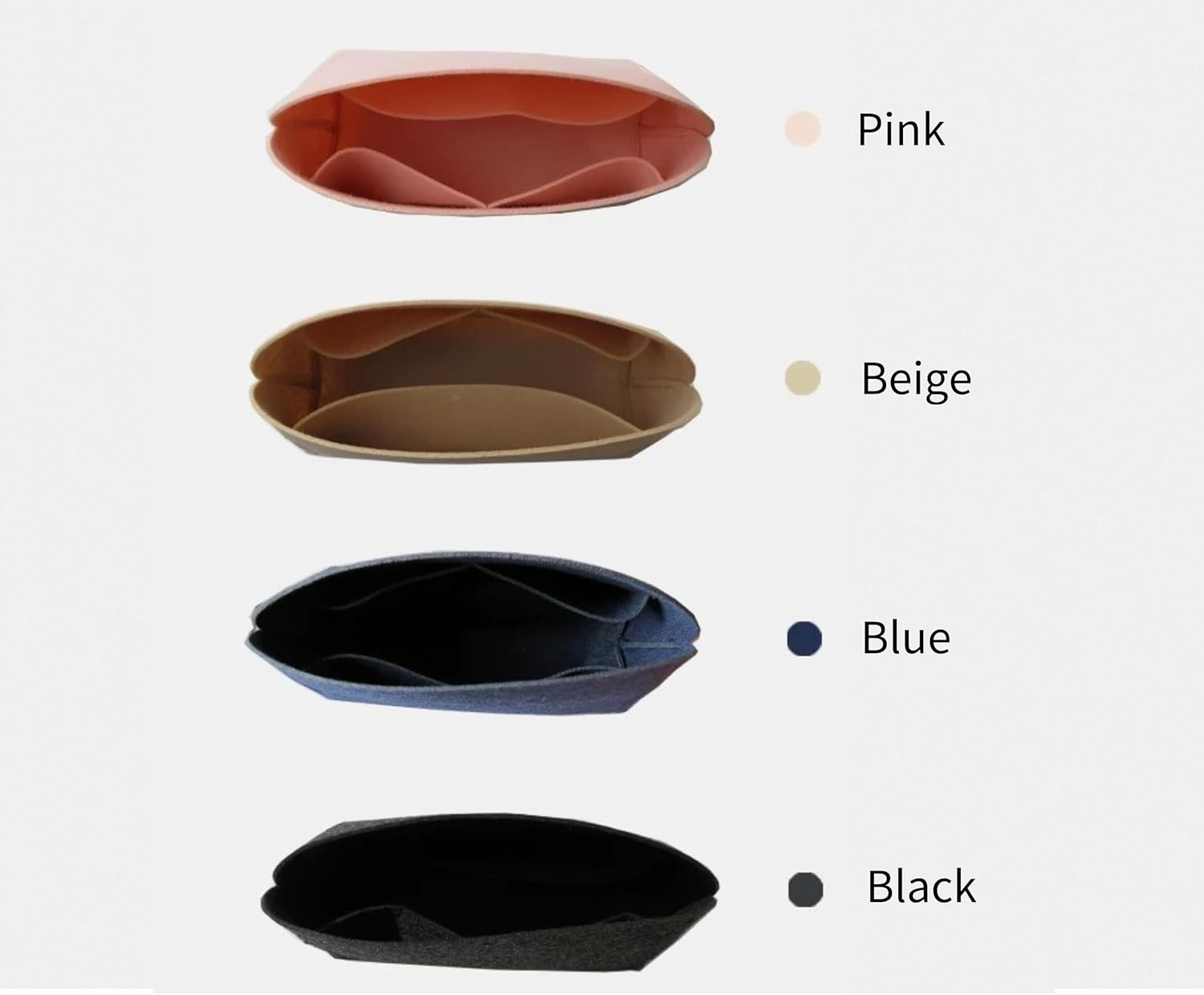 Xoppia Bag Organizer Compatible with Hermes Bolide 35 Bag. Felt Insert Liner for Women Tote Handbag. (Blue, Bolide 31) image number 4