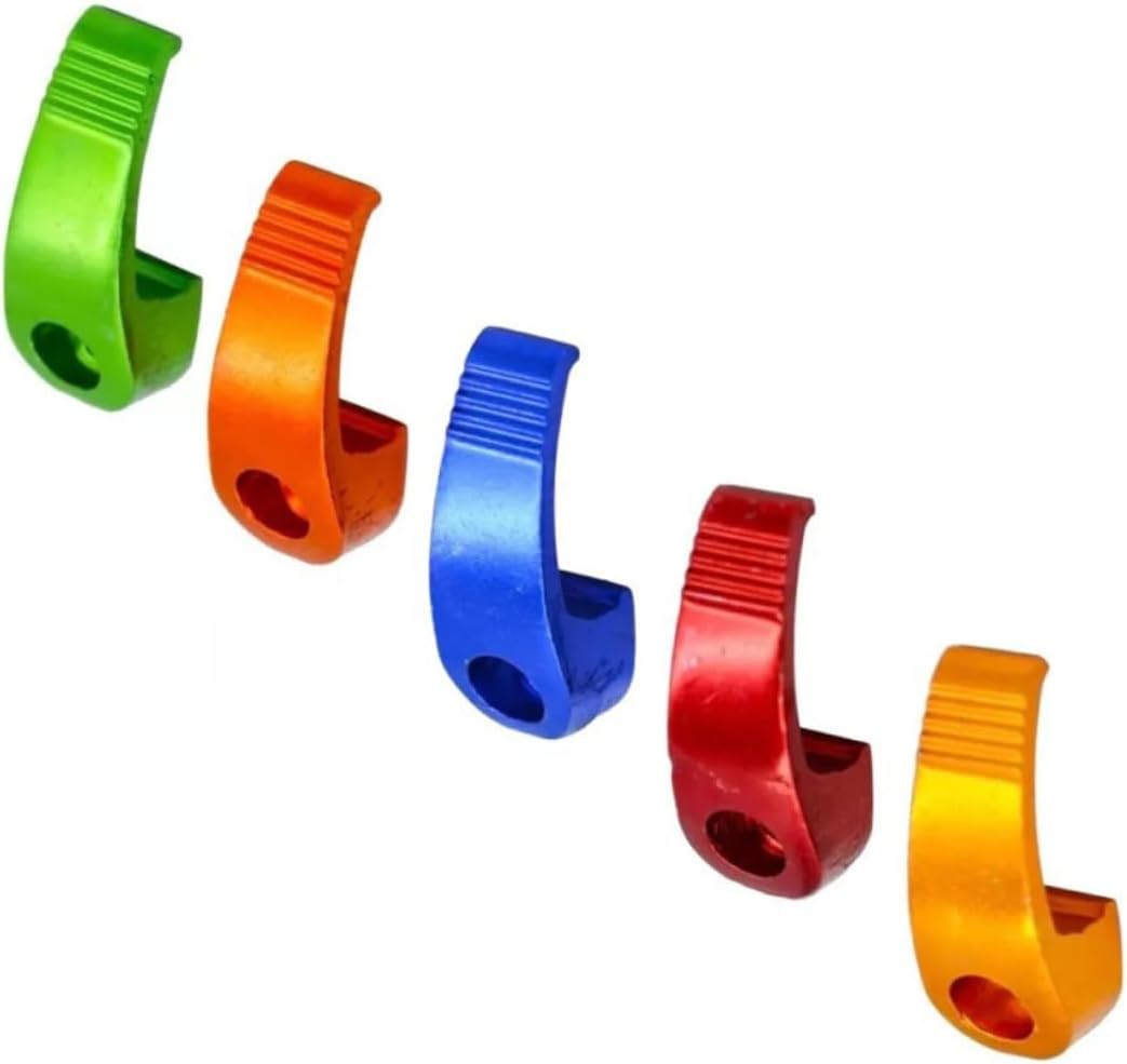 Cabilock 10Pcs Refit Parts Hook Single-Hole Aluminium Alloy Helmet Hook for Motorcycle Electric Scooter Storage Bag image number 2