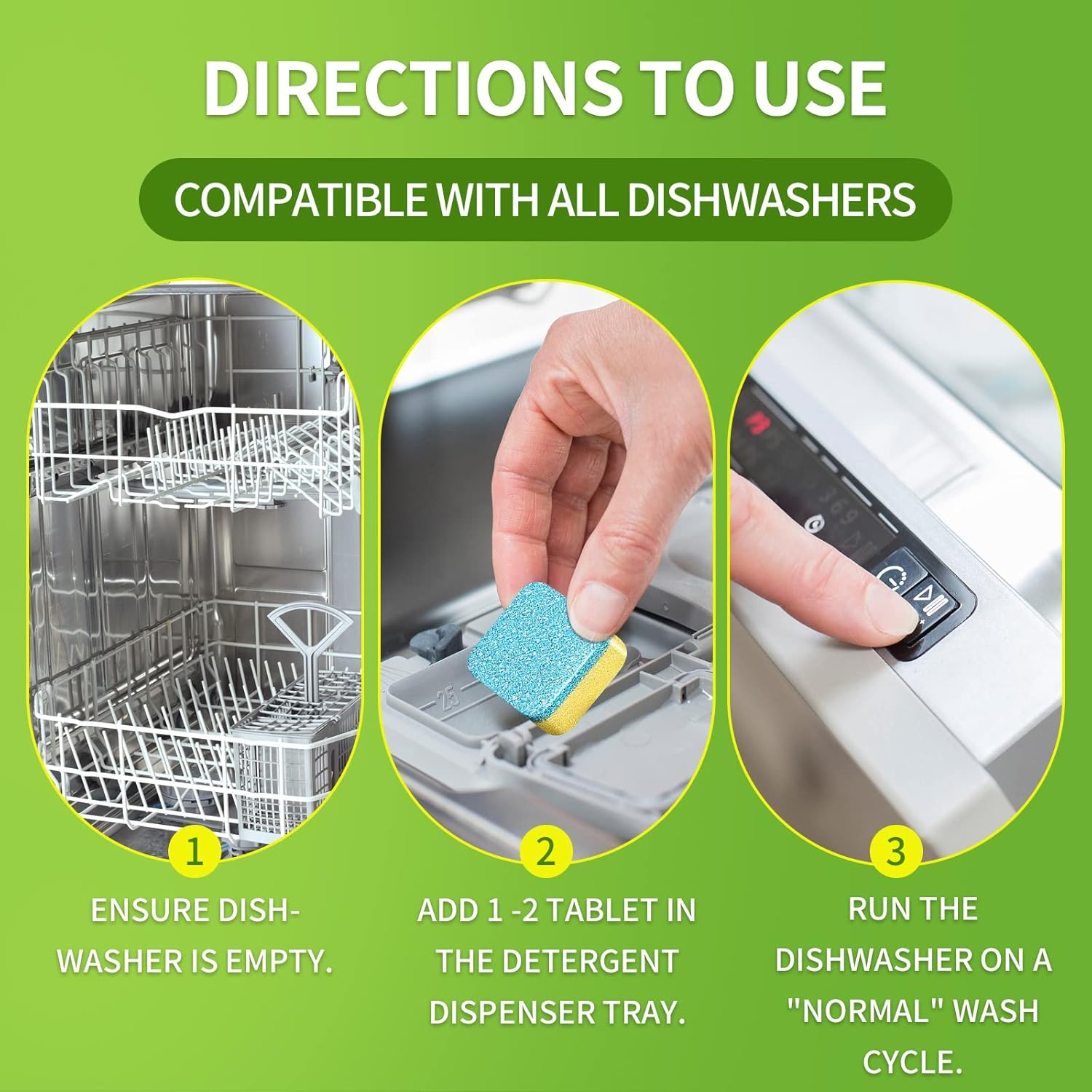 NATRUTH 30 Pack Dishwasher Cleaner Tablets Individually Wrapped,Deep Cleaning, Removes Grease & Limescale, Compatible with All Machines image number 1