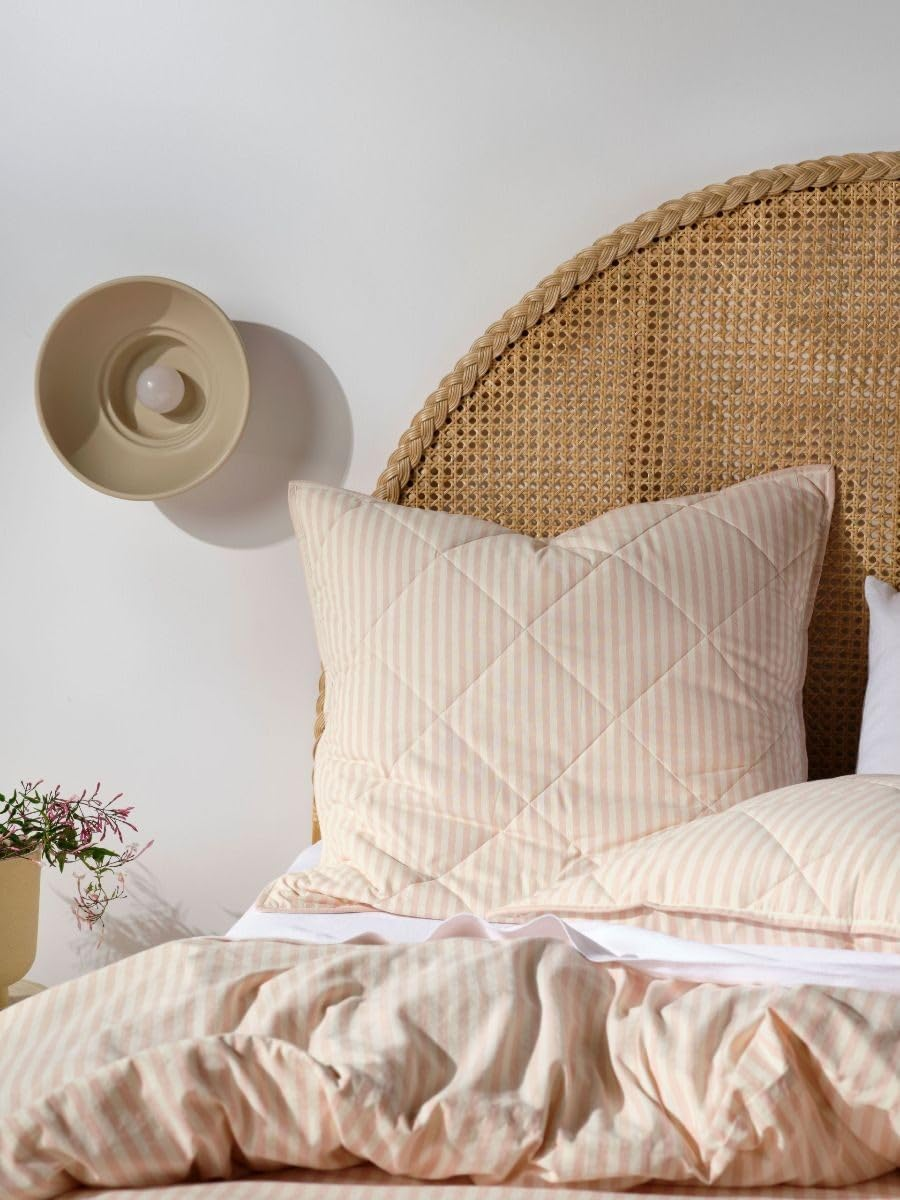 Linen House Classic Stripe European Pillowcase, Rose, 65 X 65 Cm Size image number 5