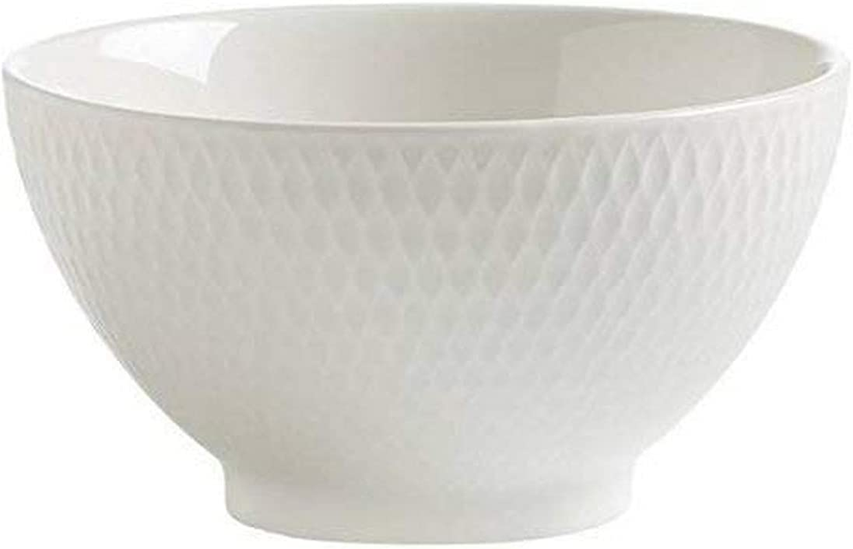 Maxwell & Williams White Basics Diamonds Rice Bowl 10Cm image number 1