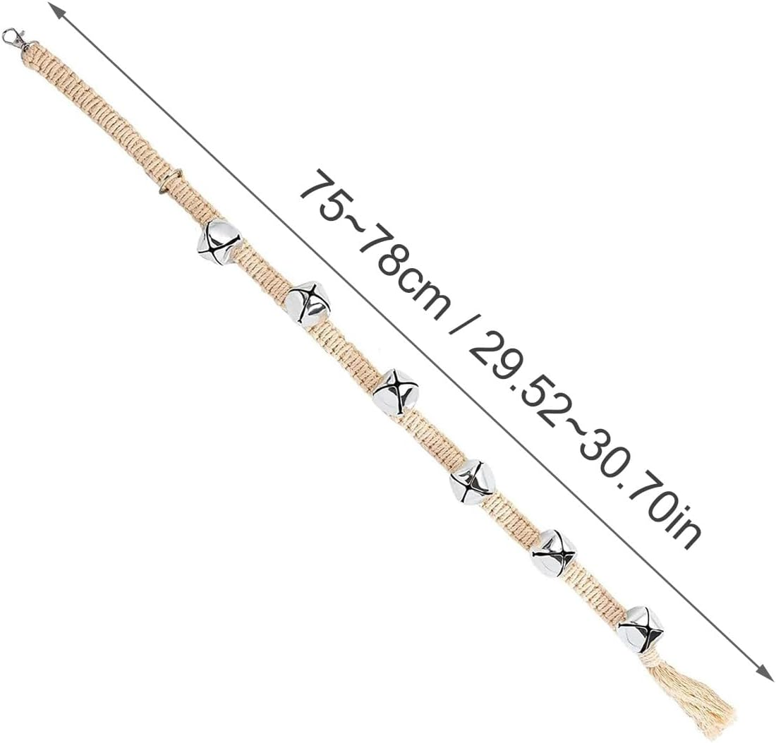 AIMALL 2PCS Dog Doorbell with 6 High-Quality Bells, Adjustable Hanging Rope for Potty Training, Fun & Effective Communication Tool for Dogs to Replace Barking image number 5