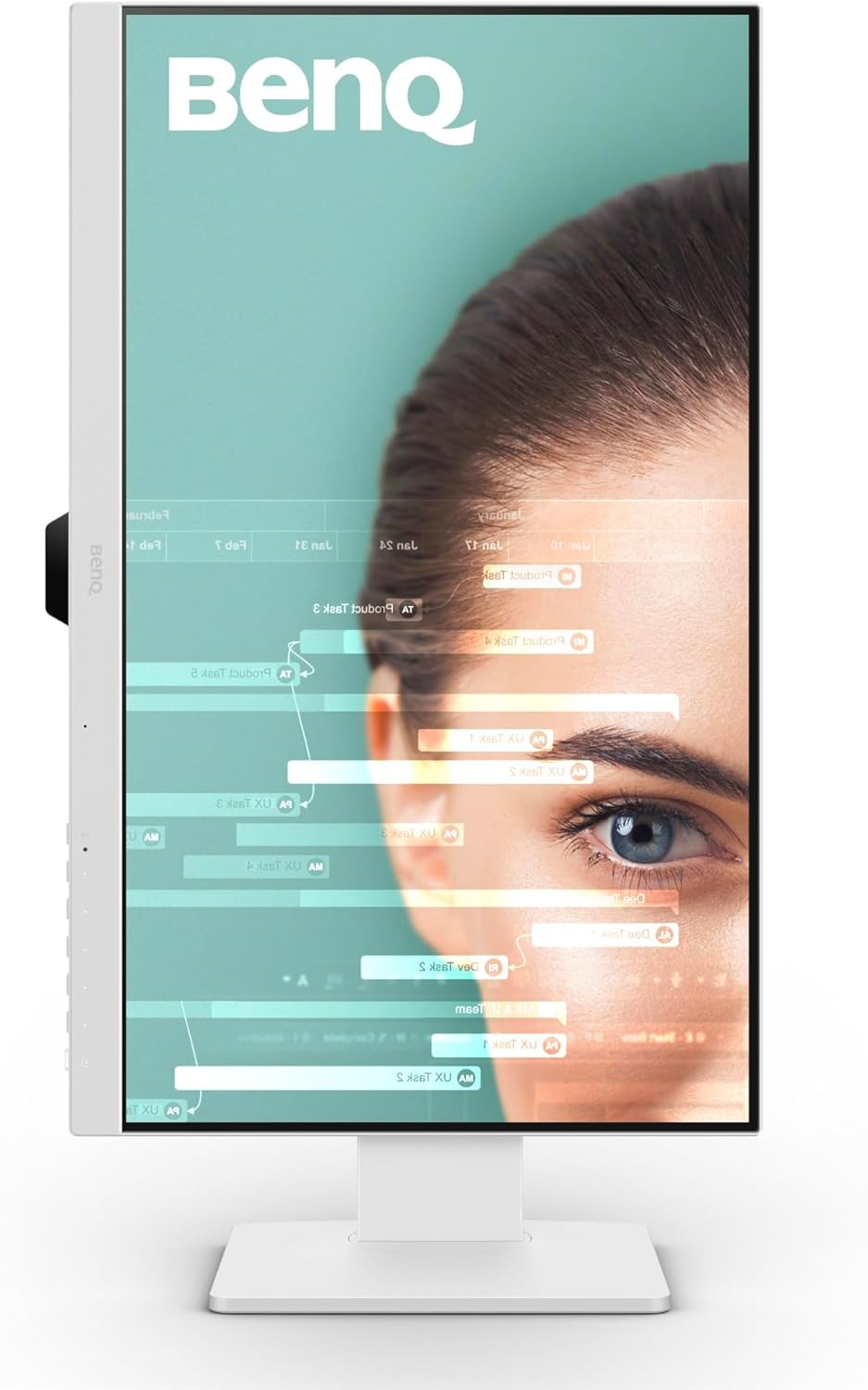 Benq GW2486TC 24" IPS 1080P Home Office Monitor, FHD, USB-C (65W Power Delivery), 100Hz, Eye-Care, Ergo Design, USB Hub, Daisy-Chain, High Refresh Rate, 99% Srgb, HDMI, Display Port, T&Uuml;V Certified image number 1