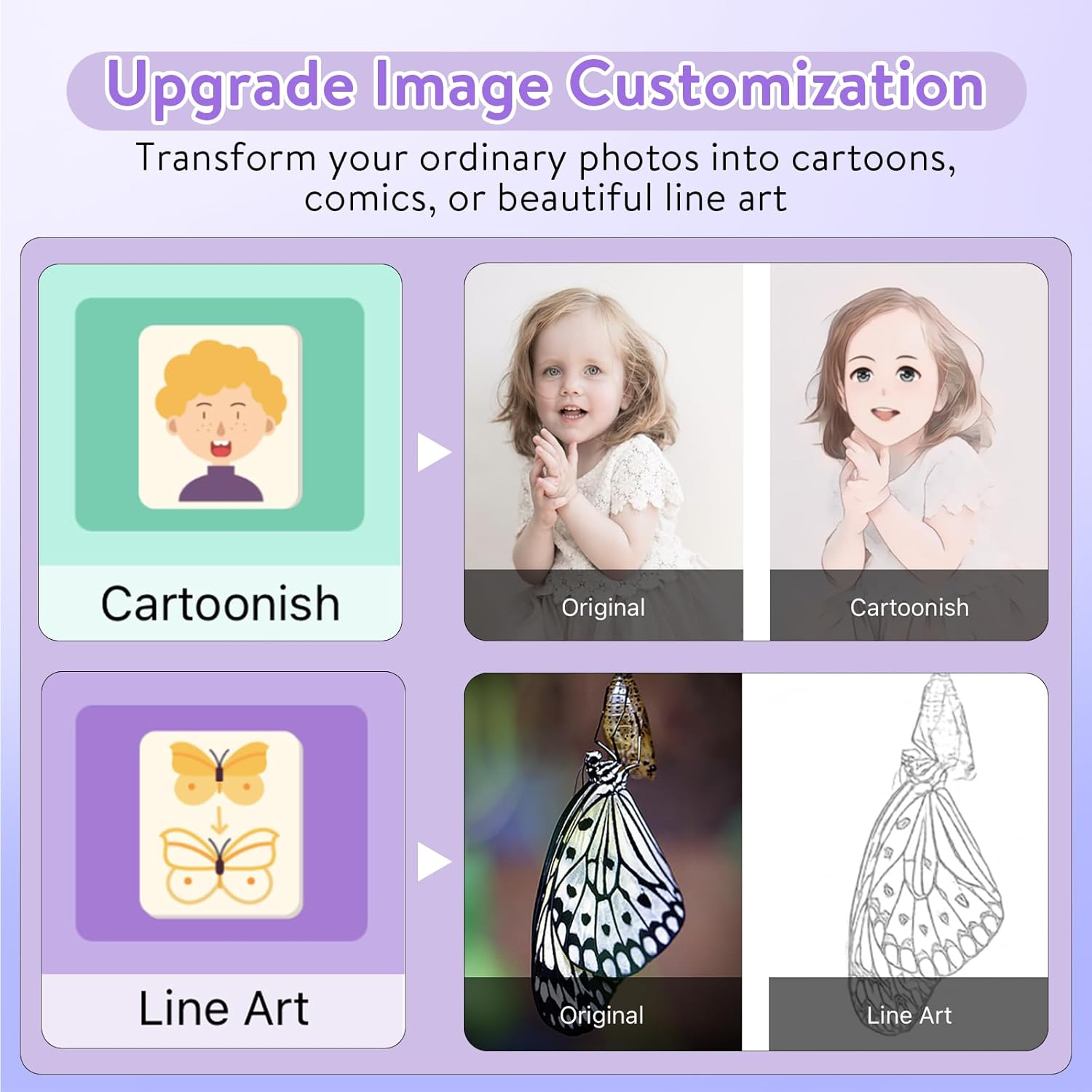 Huijukeji Mini Sticker Printer Bluetooth Smart Pocket Inkless Thermal Printer with 11 Rolls Thermal Paper and Sticker for Ios&Android, Portable Receipt Printer for Photo Journal Notes Memo - Blue image number 5