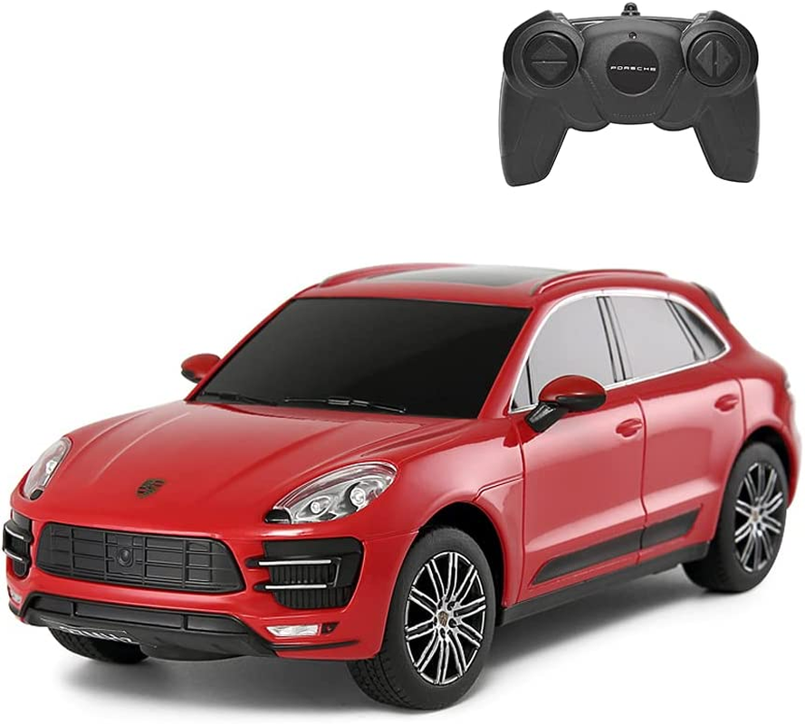 Porsche Toy Car | RASTAR 1:24 Porsche Macan Turbo RC Remote Control Car, Red image number 2