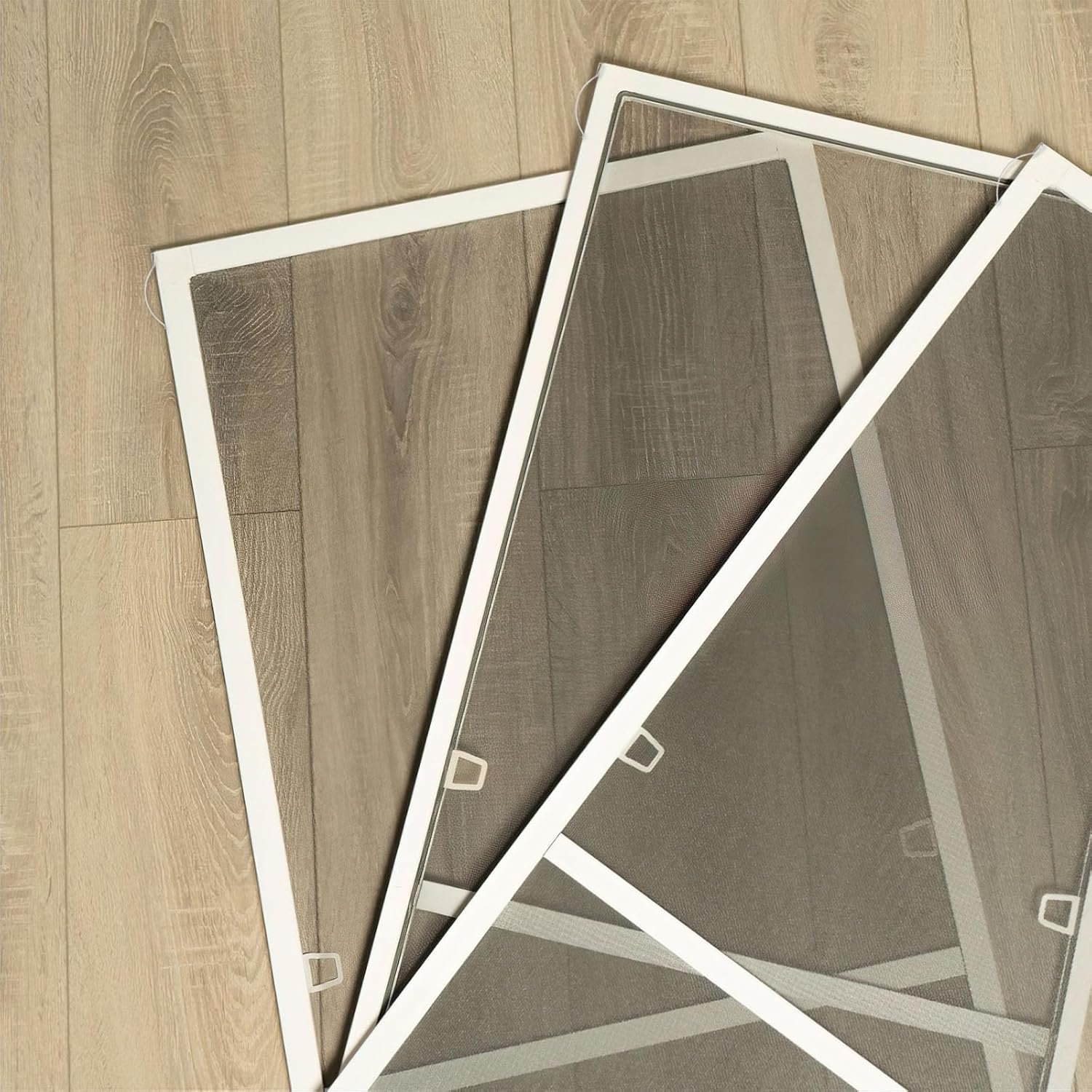 70 Pcs Window Screen Tension Spring Corner Clips, Corner Mount Flat Window Spring Stainless Steel Window Screen Clips, &frac14;&rdquo; Wide 2-3/4&rdquo; Long, Prevent Screen Windows Shaking (Silver) image number 1