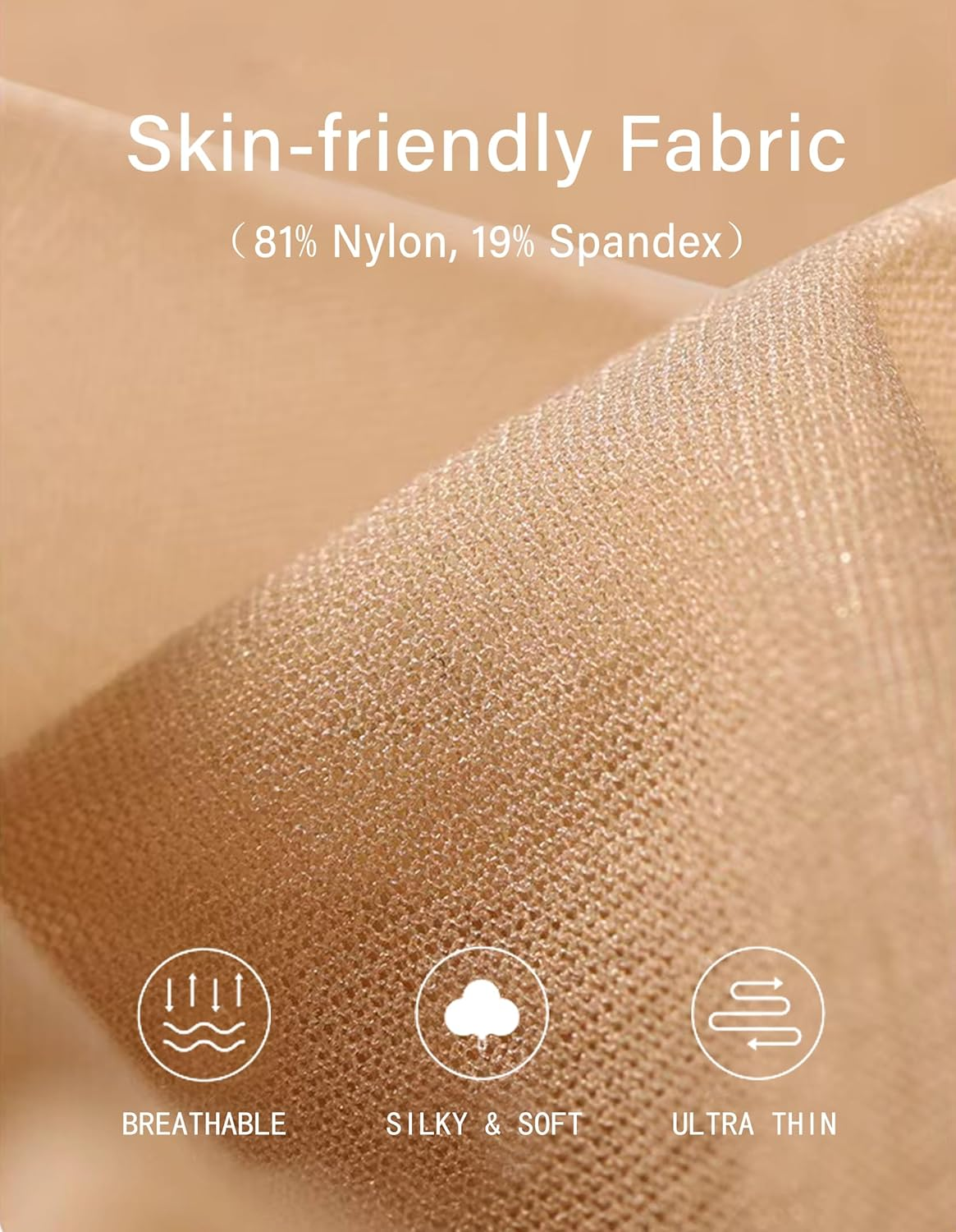 Cozywow 2 Pack Sheer Pantyhose for Women, Ultra Thin Control Top Tights, 20 Denier Hosiery Stockings with High Waist image number 3