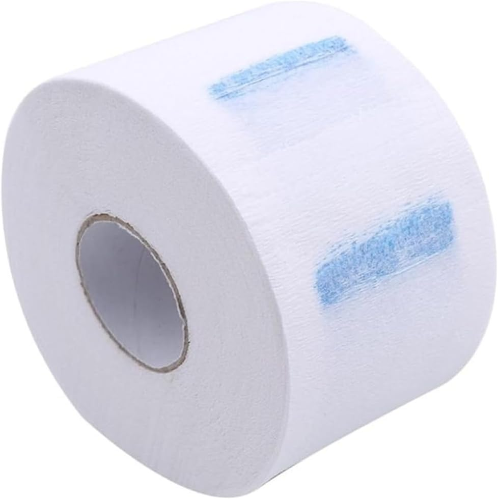 Atlantic Barber Supply Disposable Barber Neck Strips for Haircuts &ndash; Professional Hygienic Neck Paper Bands for Salon Use (1 Roll, Black) image number 5