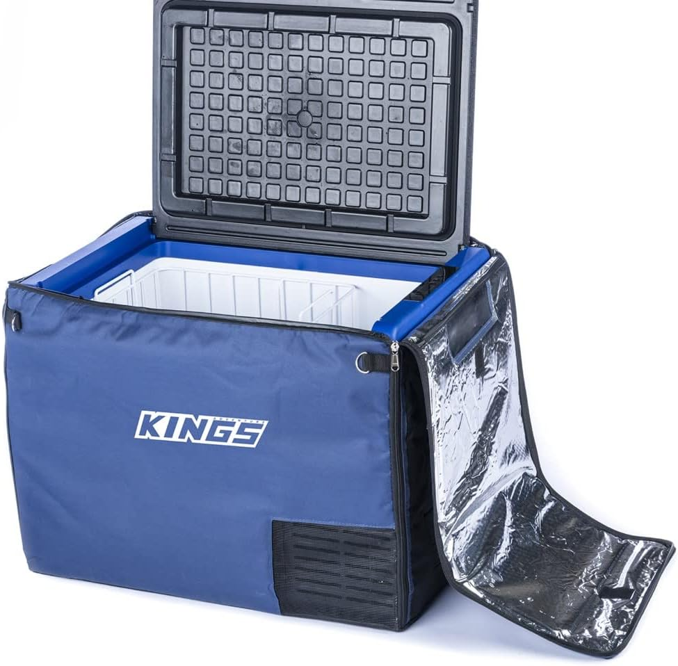 KINGS 65L Entry Fridge Freezer Cover Tough Durable Insulated Zip Open image number 1