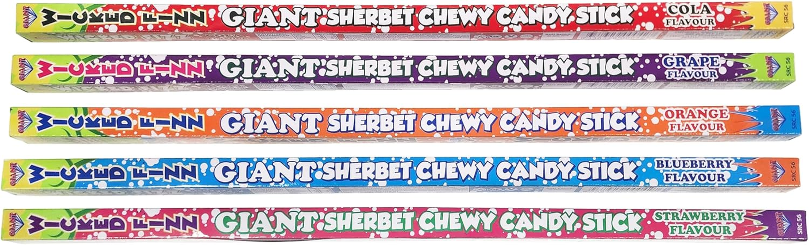 Giant Wicked Fizz Sticks 70G X 25 Halloween Trick-Or-Treat Lollies Party Share