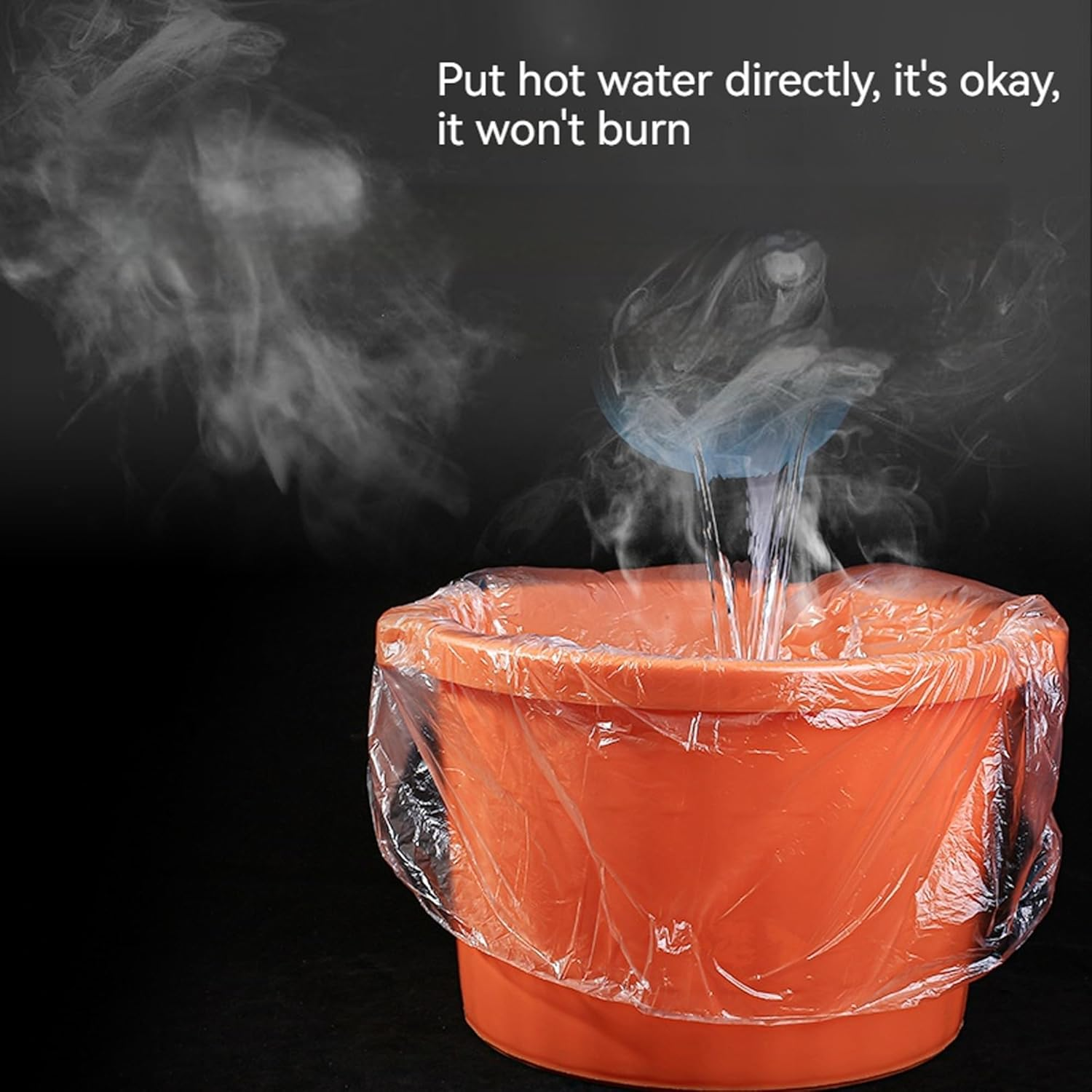 Disposable Foot Bath Bag for Household Use, Thick and Raised Foot Bath Bag, Plastic Bag, Foot Therapy Ceramic Basin Bag/173 image number 2