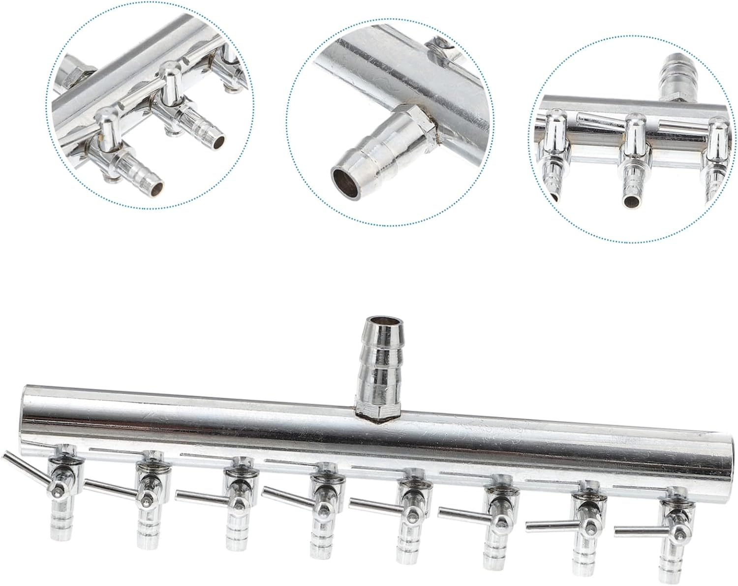 BESPORTBLE Aquarium Airline Splitter 8 to 4Mm Distributor Fish Pump Lever Control Manifold Tap image number 2