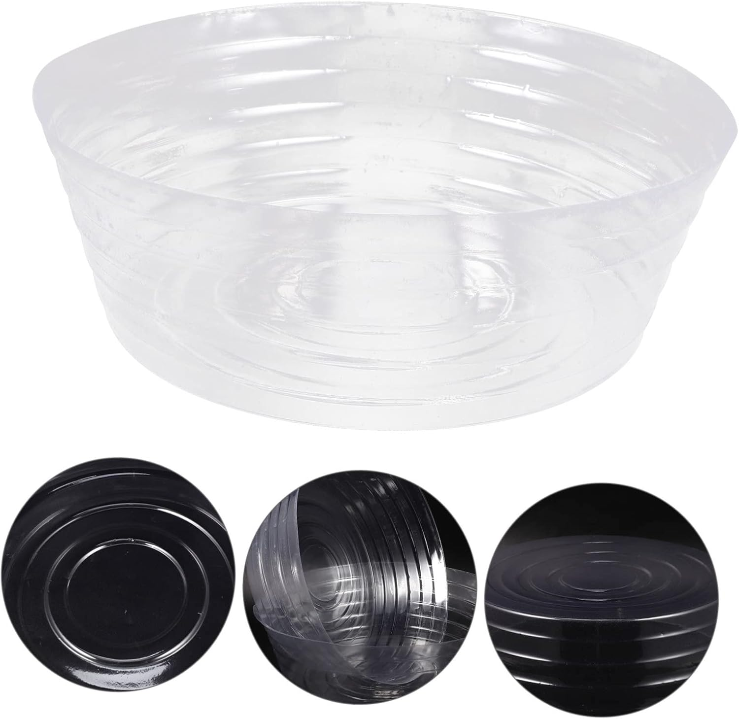 BCOATH 6Pcs round Plant Pot Tray and Flowerpot Saucer for Preventing Water Overflow for Home Gardening and Indoor Decoration
