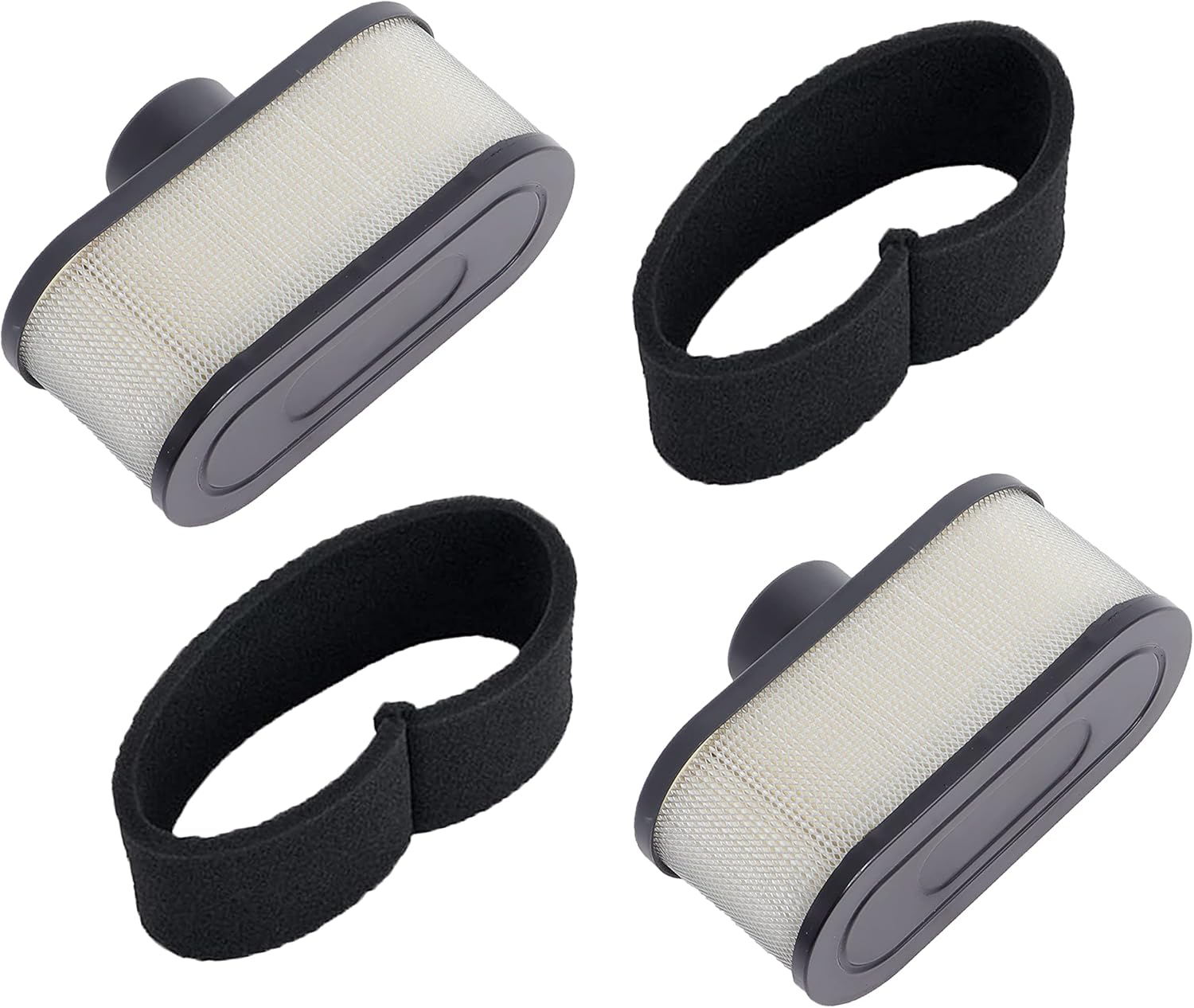 11013-7047 Air Filter for Kawasaki FR651V FR691V FR730V FS481V FS541V FS600V FS651V FS691V FS730V 4-Cycle Engine Cleaner Lawn Mower, Replace 11013-7047 11013-0752 11013-7046(5 Packs) image number 2